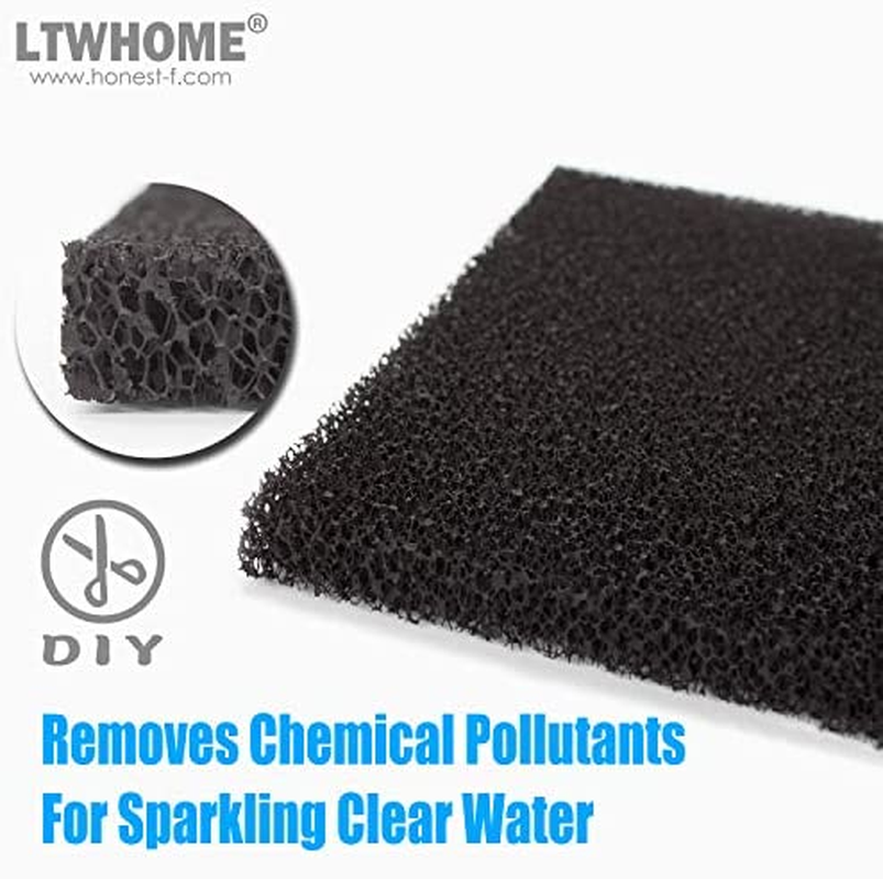 LTWHOME 430Mm X 300Mm DIY Activated Carbon Impregnated Foam Filter Sheet (Pack of 3) image number 2