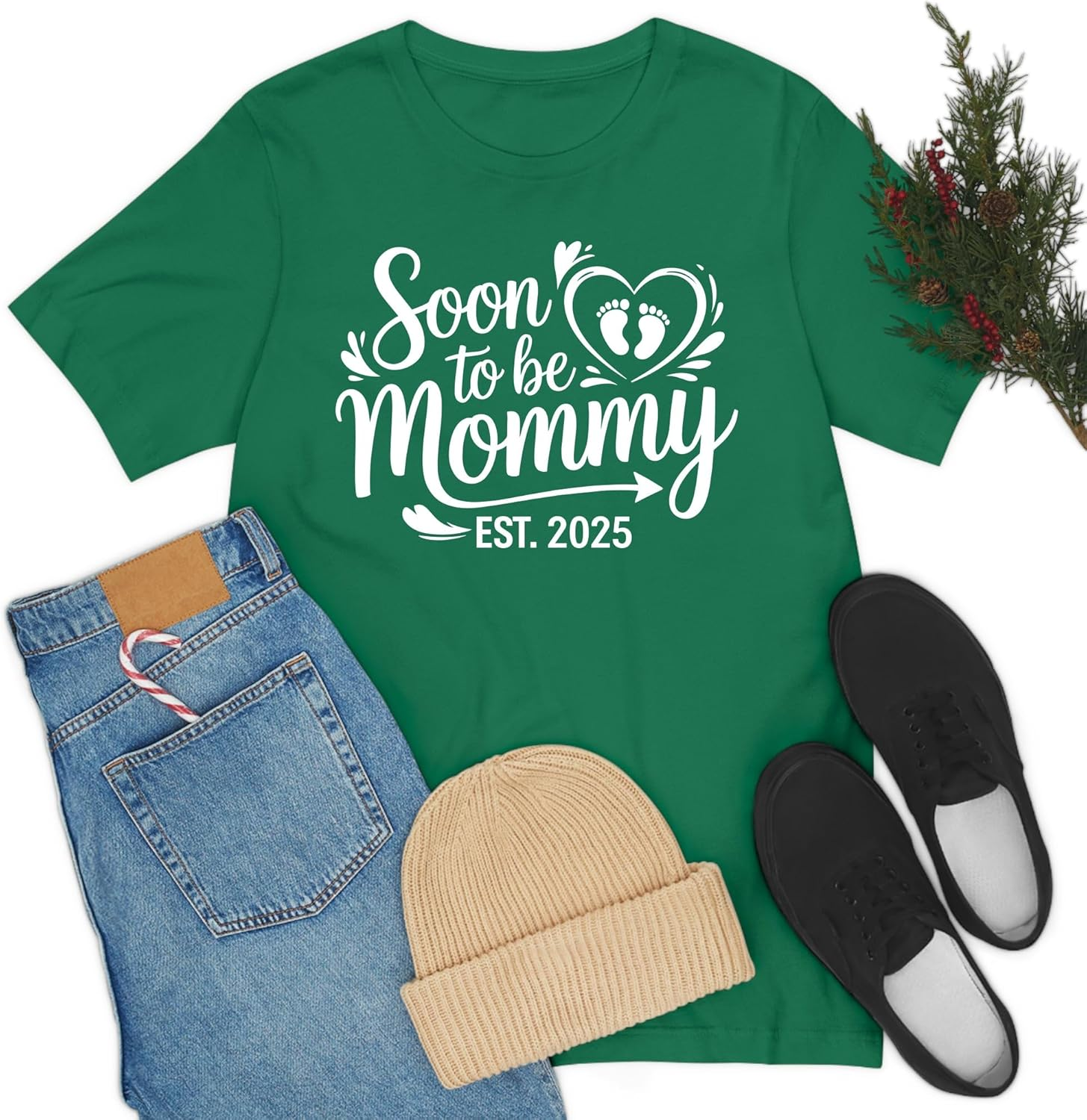Funny Soon to Be Mommy 2025 Mother'S Day First Time Mom Pregnancy T-Shirt for Women