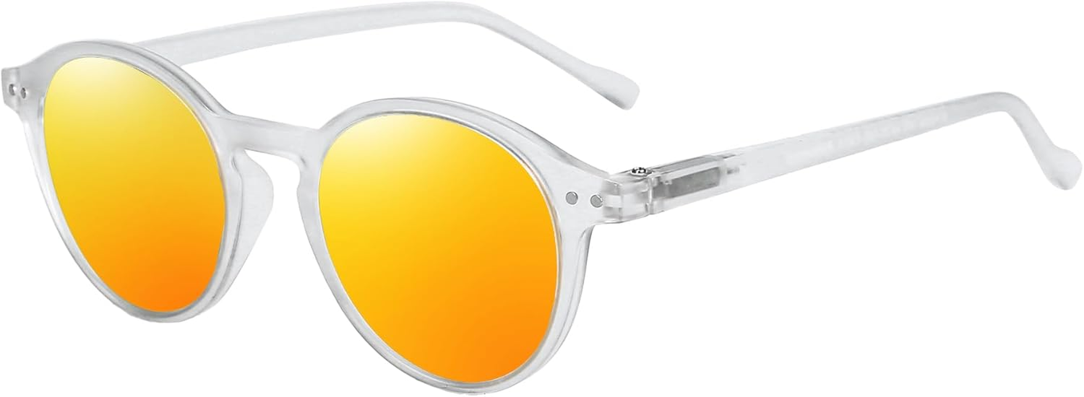 ZENOTTIC Polarized round Sunglasses, Stylish Small Sunglasses for Men and Women Retro Classic, Multi-Style Selection - C01 Black Frame Black Lens image number 6