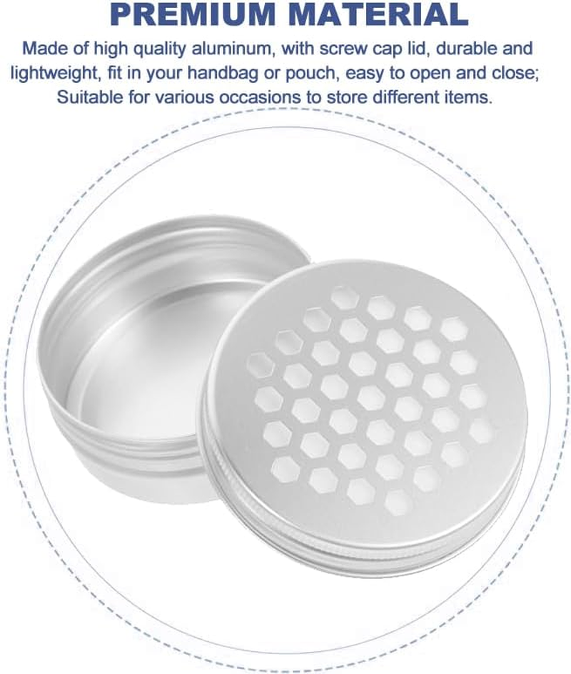 IONPSHG Dog Scent Work Tins,12Pcs Dog Scent Training Kit, Dog Scent Training Box Police Dog Nose Work Containers round Smell Training Canisters Aluminum(Silver) image number 6