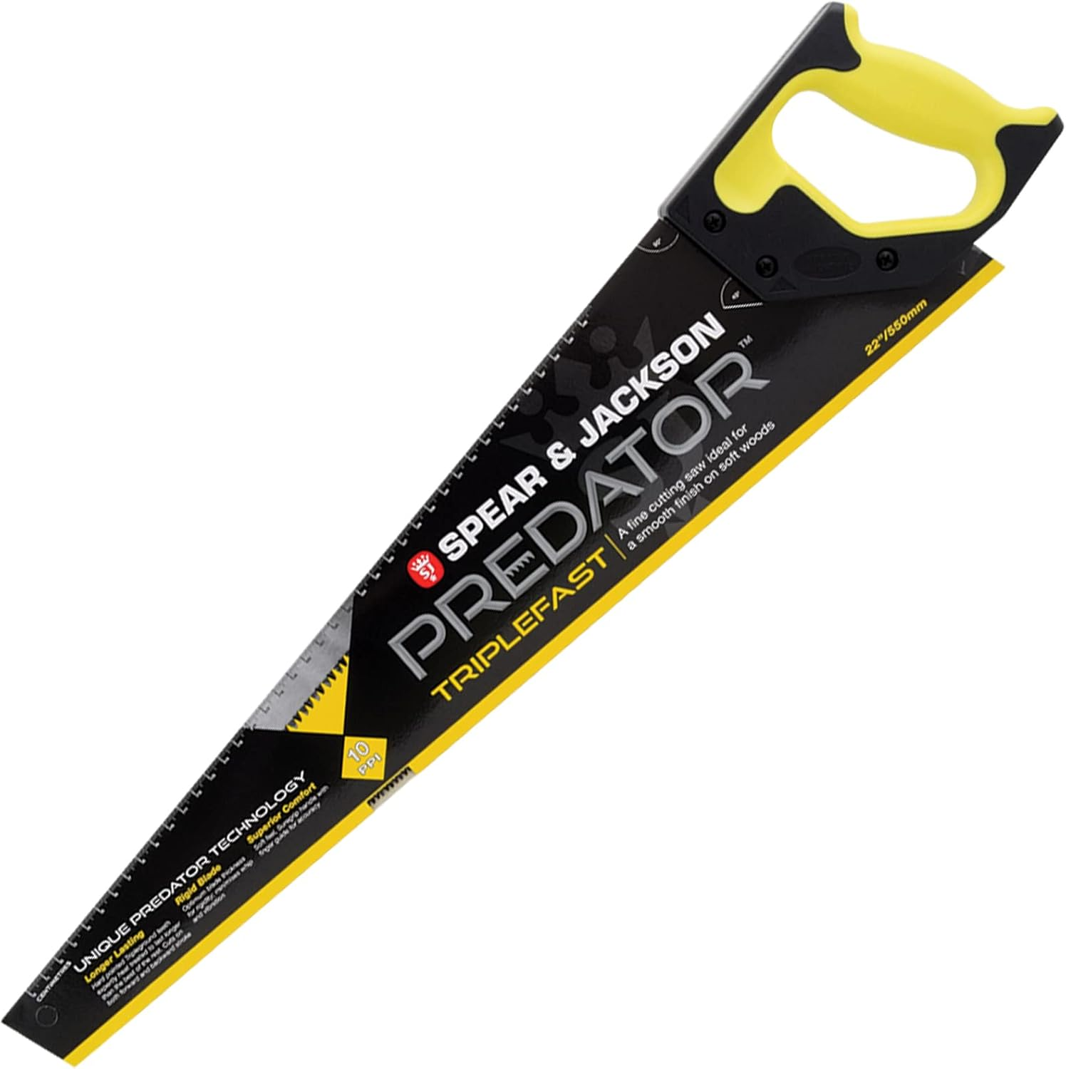 Spear & Jackson B9822 Triple Pack Predator Universal Saw, 22" X 8Pts (Pack of 3 Saws) - Triple Fast 22"