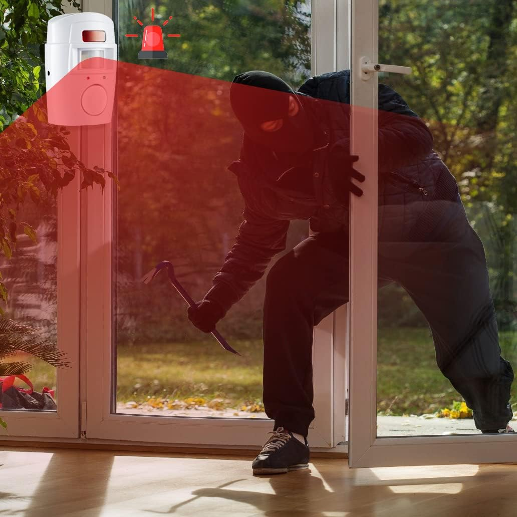 Mengshen Wireless Infrared Detector IR Motion Sensor Security Alarm with 2 Remote Control image number 1