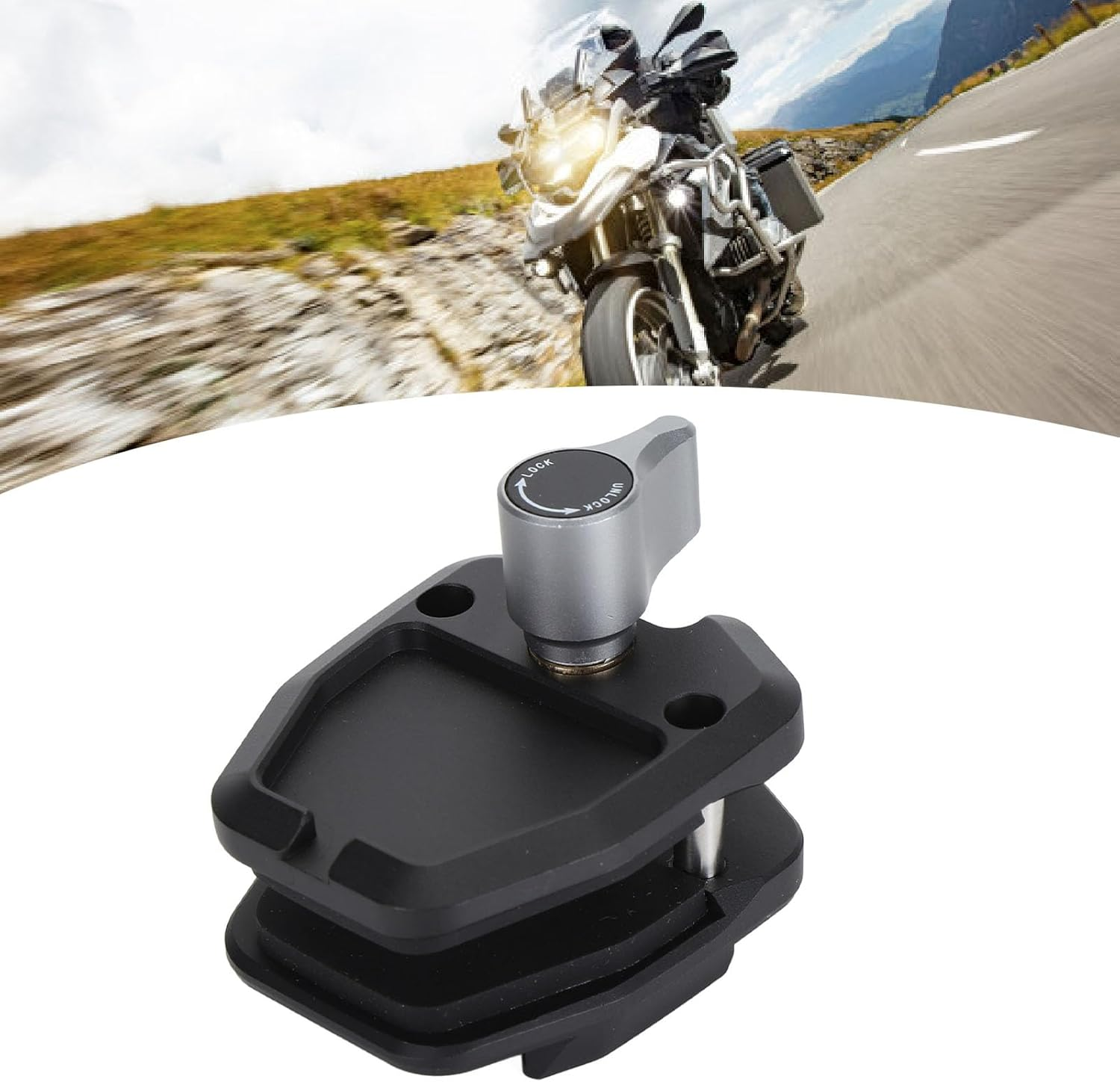 Action Camera Mount for Motorcycle Windshield, Motorcycle Windshield Clip Bracket for X4/ONE X2/Ace Pro/Pocket 3/ONE RS/ONE R/Action 3 Sports Cameras, Smartphone image number 6