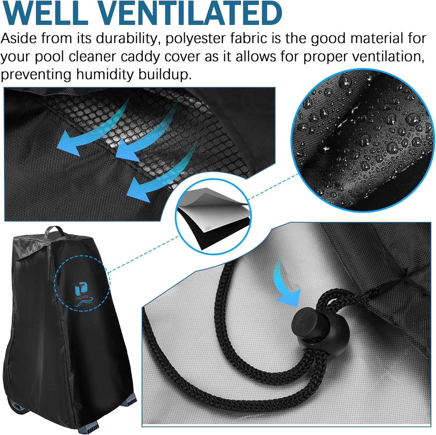 Tongass Swimming Pool Cleaner Classic Caddy Cover Compatible with Dolphin Robotic - Exact Replacement for Maytronics Part Number 9991794-R1 image number 6