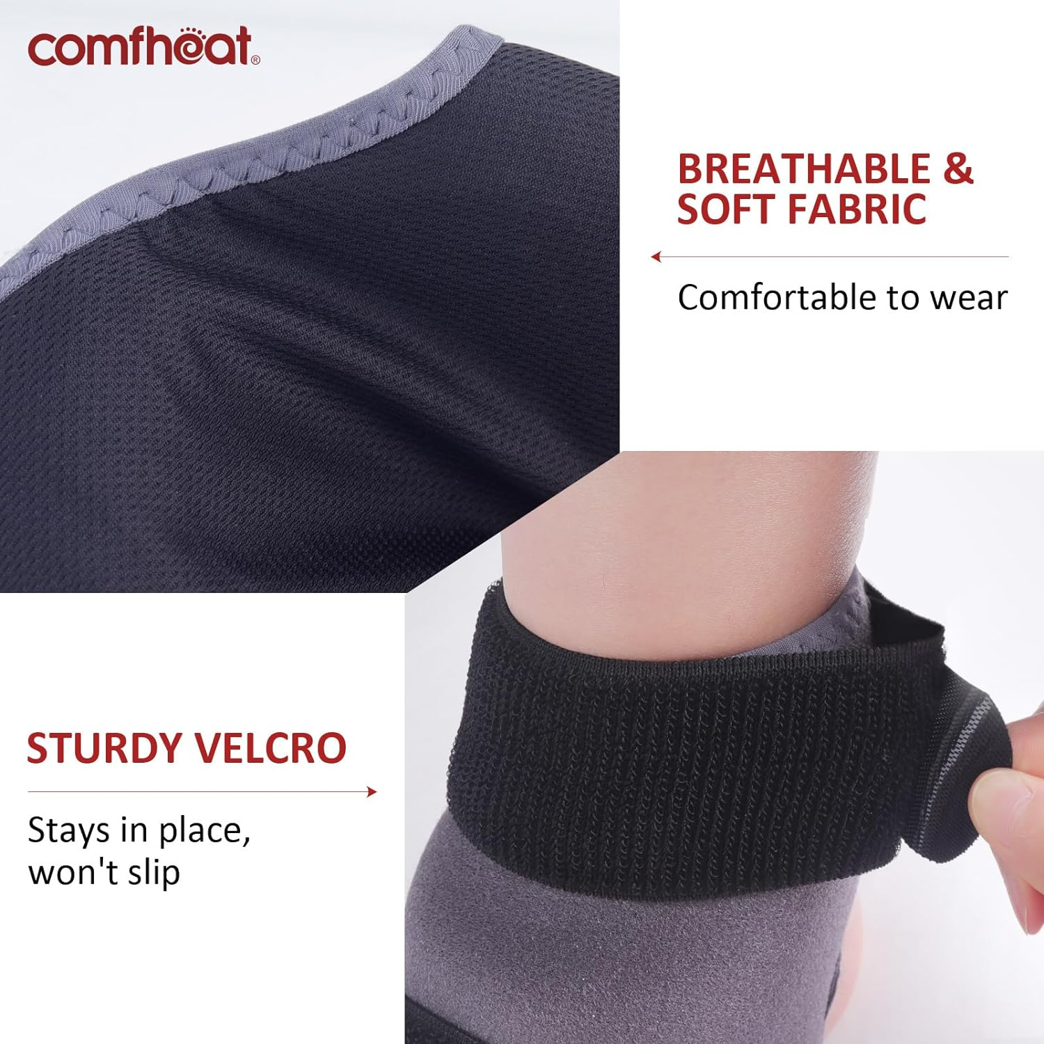 Heated Ankle Wrap for Ankle Arthritis Pain Relief, USB Ankle Heating Pad with 3 Heat Settings, Auto Shut Off, Heat Therapy for Sprains, Strains, Post-Surgical, 1 Pack image number 1