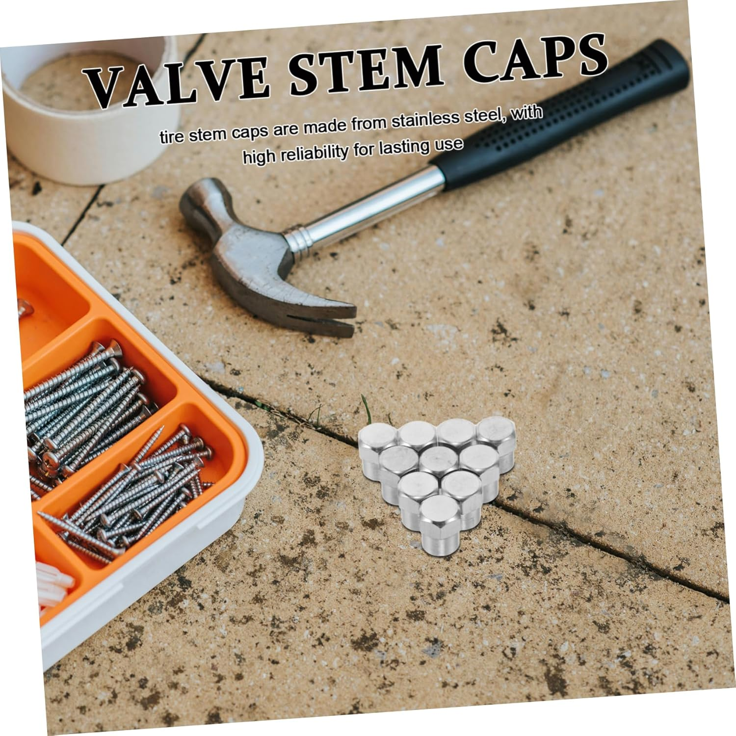 GANAZONO 20Pcs Tire Valve Stem Caps Set, Automotive Air Valve Covers Dust-Proof Function, Universal Wheel Tire Accessories for Cars, Trucks, and Bikes image number 3