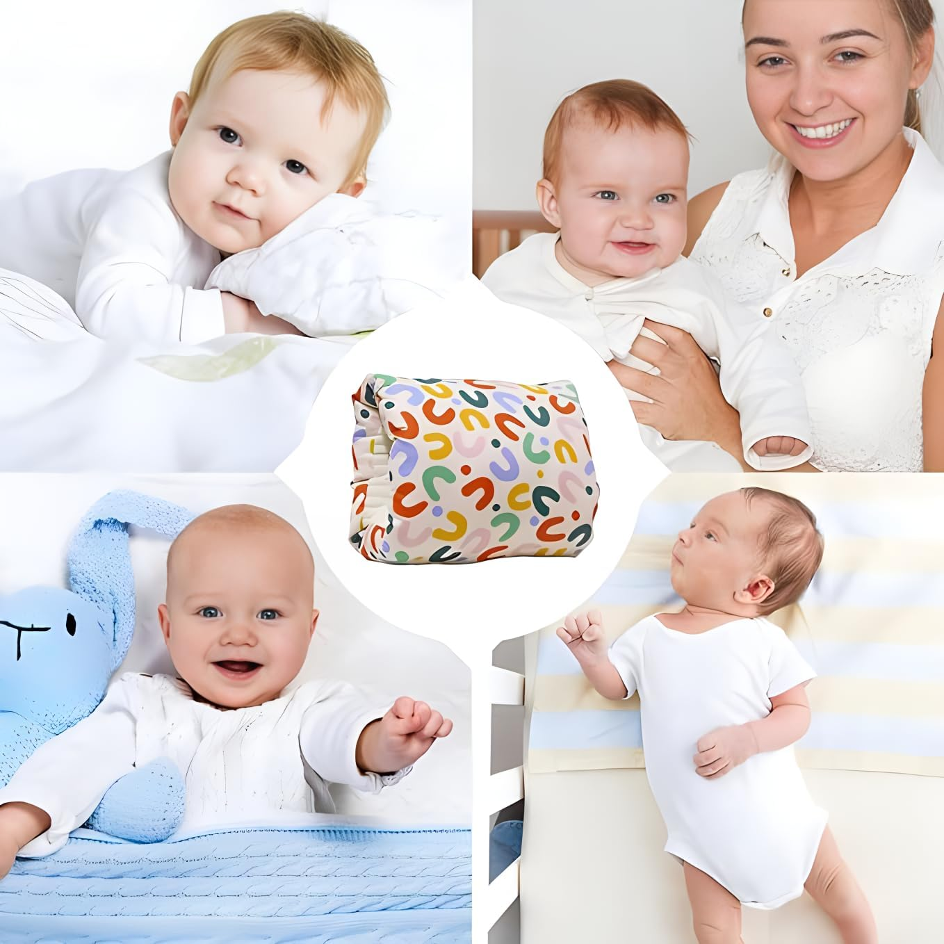 Arm Breastfeeding Pillow Removable Cozy Cradle for Bottle Feeding, Head Support Nursing Cushion Thickened image number 4