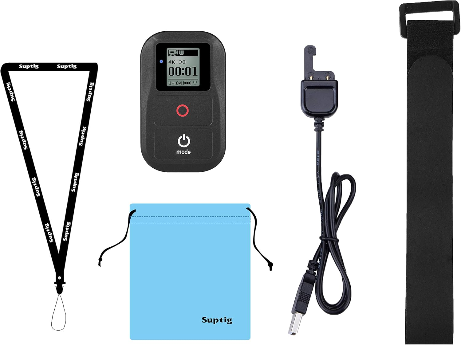 Suptig Waterproof Wireless Remote Control for Gopro Hero Hero 7 Black Hero 6 Black Hero 5 Hero 5Session Hero 4 Hero4 Session Hero 3+ Hero 3 Action Camera Wifi Remote image number 6