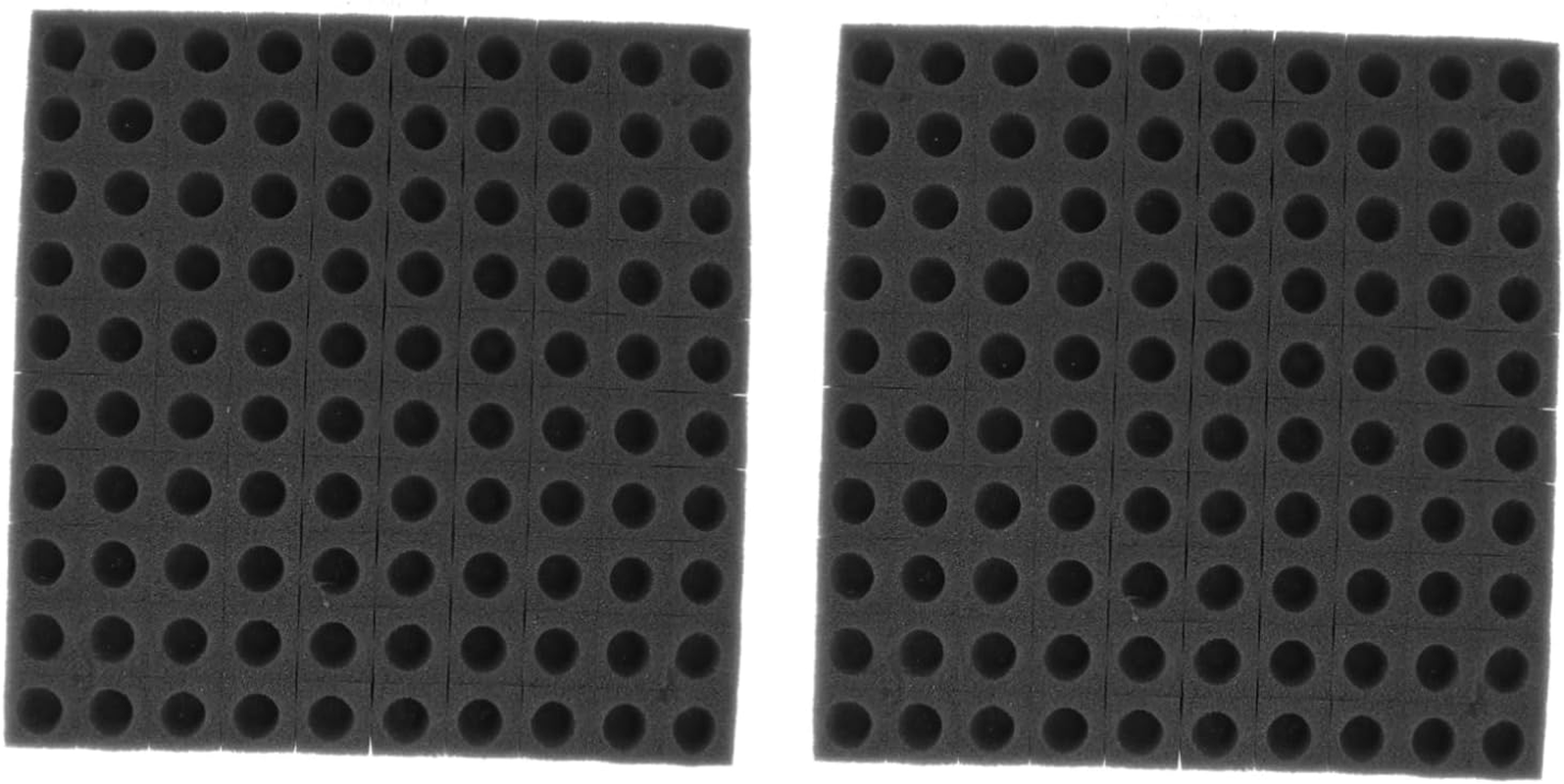Gatuida Soilless Hydroponic Sponge Seedling Block for Vegetable Cultivation 2Pcs Black Square Sponge Tray for Indoor Balcony Gardening Tools image number 6