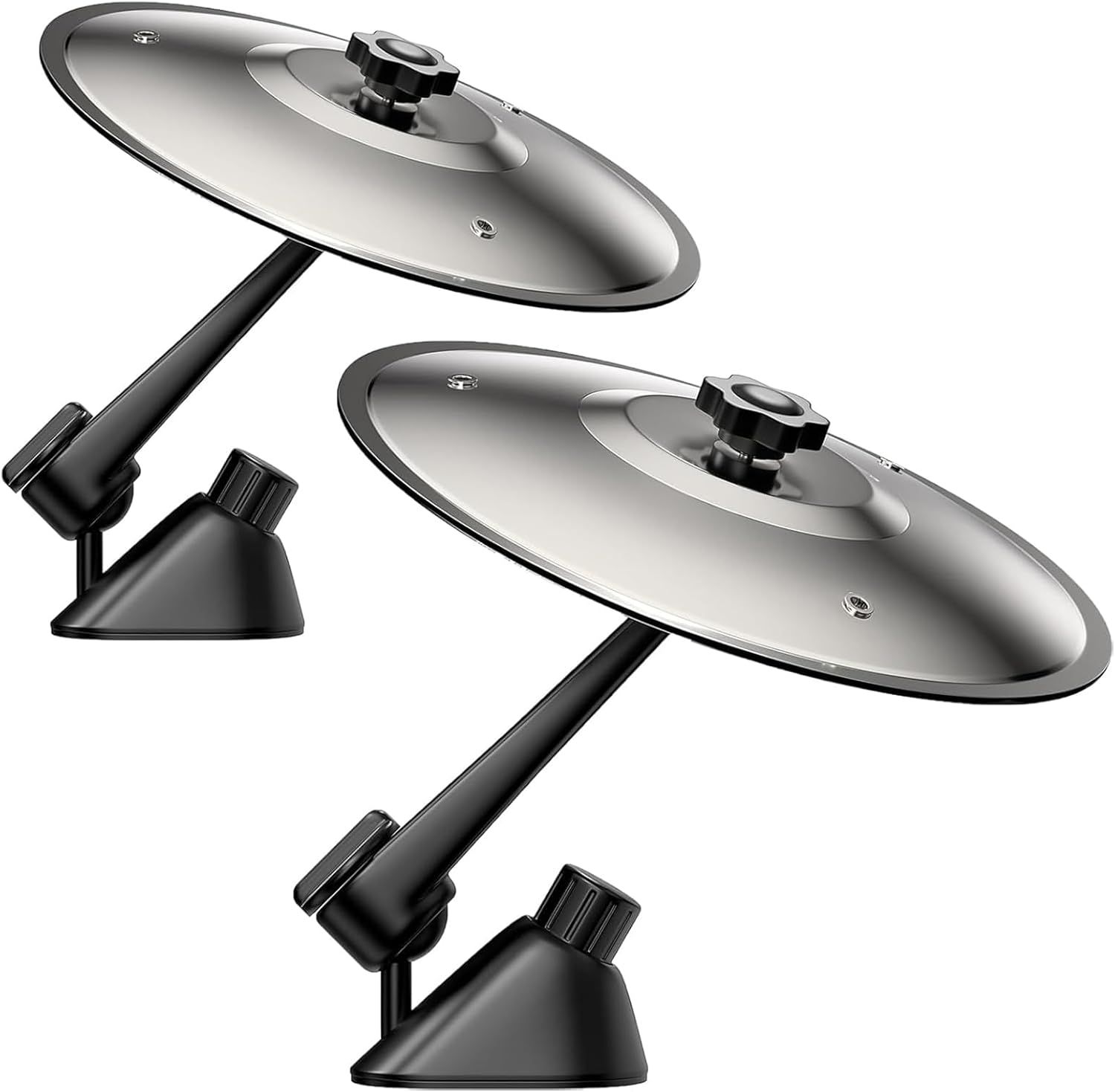 2Pcs Car Air Vent Cymbals, Mini Drum Cymbals for All Vehicles &ndash; Stylish Gold Decoration, Easy to Install, Durable Fun Sound for Drivers & Car Lovers