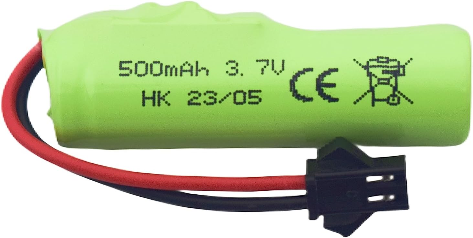 Fytoo 2PCS 3.7V 500Mah Lithium Battery for DE35 DE38 DE40 DE50 TB202 TB201 TM201 TM202 TC141 DE44 DE55 TS201 TD202 TD161 DE84 S767 SL-356A 1220A Double-Sided Tumbling Stunt RC Car/Children Toy Car image number 6