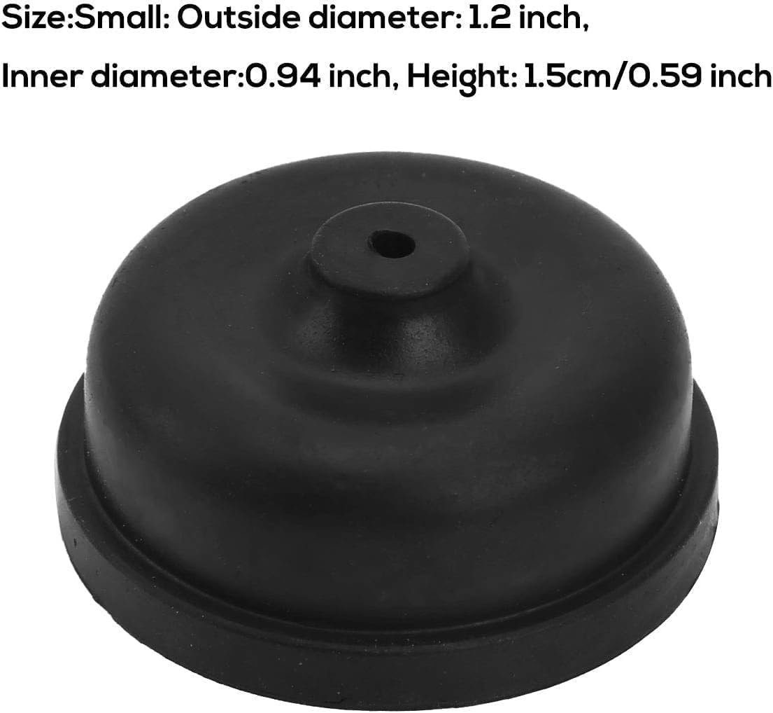 6Pcs Black Aquarium Diaphragm Air Pump Accessories Rubber Oxygen Pump Replacement Parts for Aquarium Fishing Oxygen Pump Diaphragm Silicone Cup Parts Air Pump Accessories image number 5