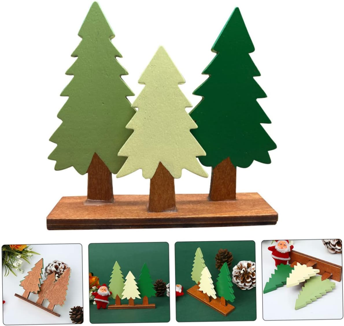 Handcrafted Christmas Tree Ornaments Evergreen Christmas Tree Decorations image number 5