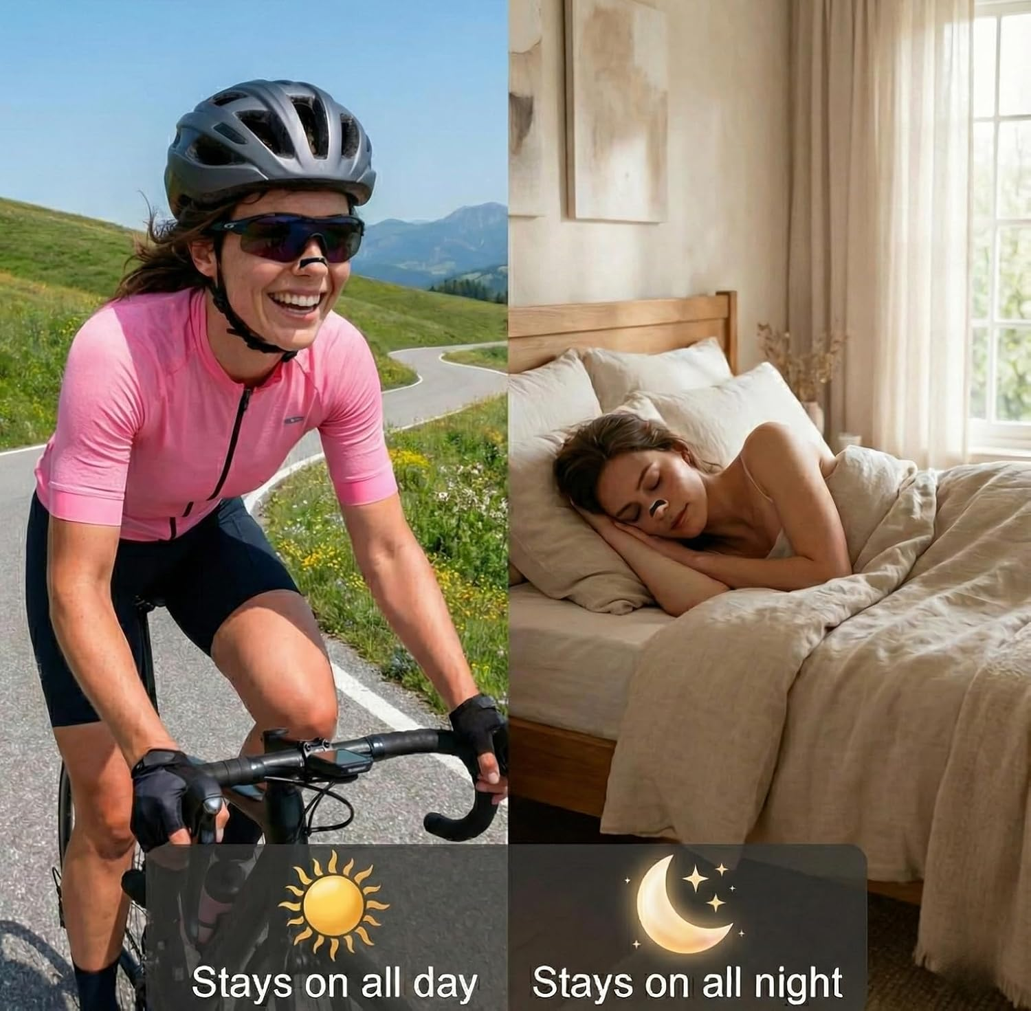 120PCS Anti-Snoring Sleep Nasal Strips Refill Pack, 60-Day Count Skin Safe Anti-Snoring Devices, Enhanced Breathing, Reduce Snoring, Improve Sleep Quality image number 1