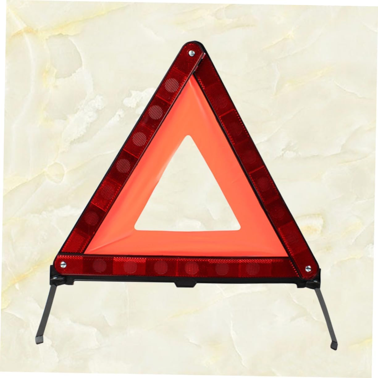 GARVALON Reflective Road Safety Warning Triangle Sign Red Car Emergency Warning Triangle Roadside Sign for Vehicle Safety image number 6