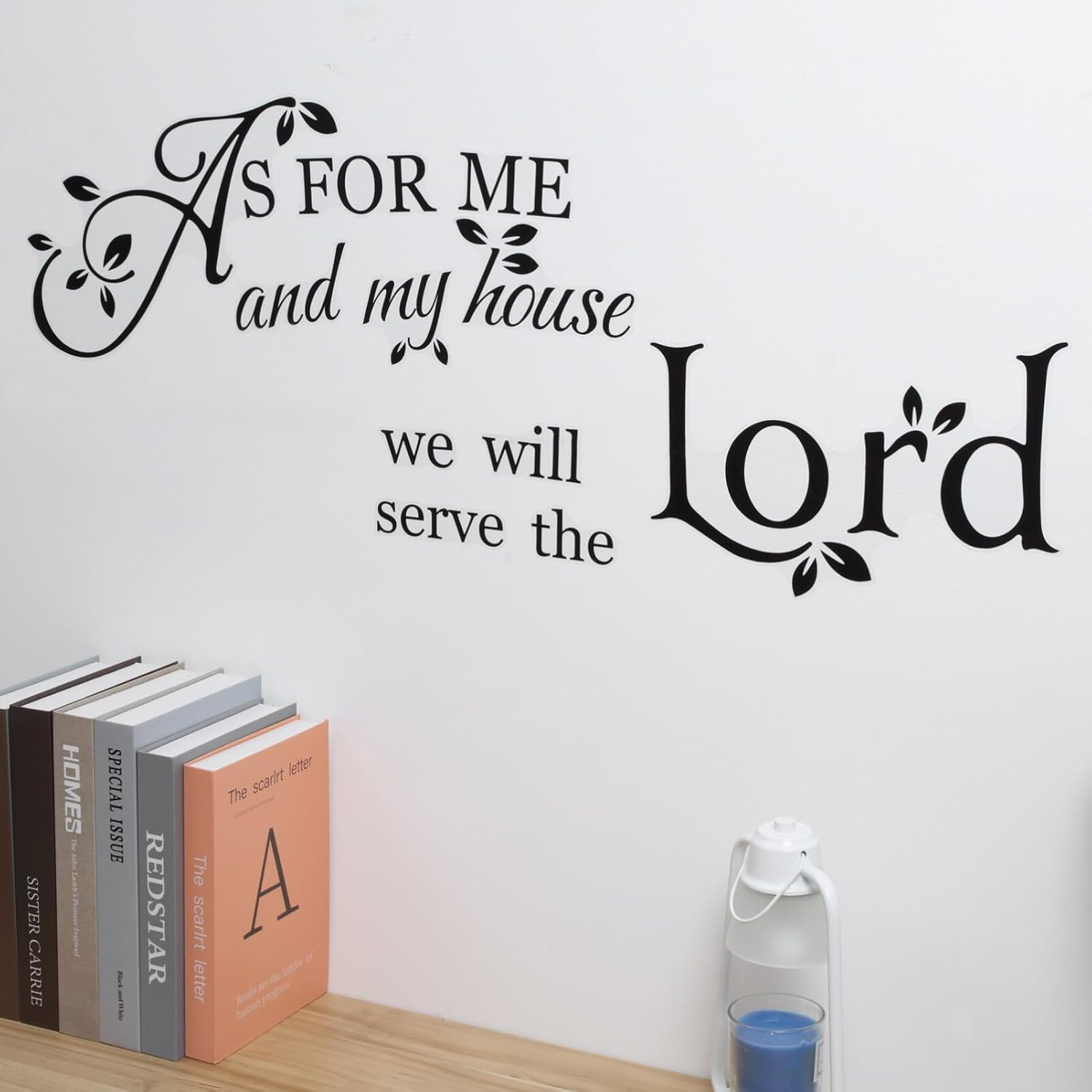 HOODANCOS Bible Verse Wall Stickers Inspirational Quote Wall Decals Religious Wall Stickers Peel and Stick Motivational Wall Decal for Bedroom Living Room Office Bathroom :15 image number 5