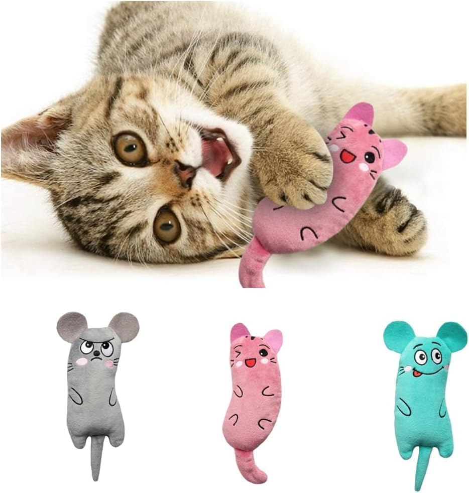6Pack Cat Toys,Catnip Toys for Indoor Kitten/Cat-Soft Small Kittens Teething Chew Toys Interactive Catnip Plush Toys,Interactive Cat Toy,Strong Catnip Cats Kick Toy