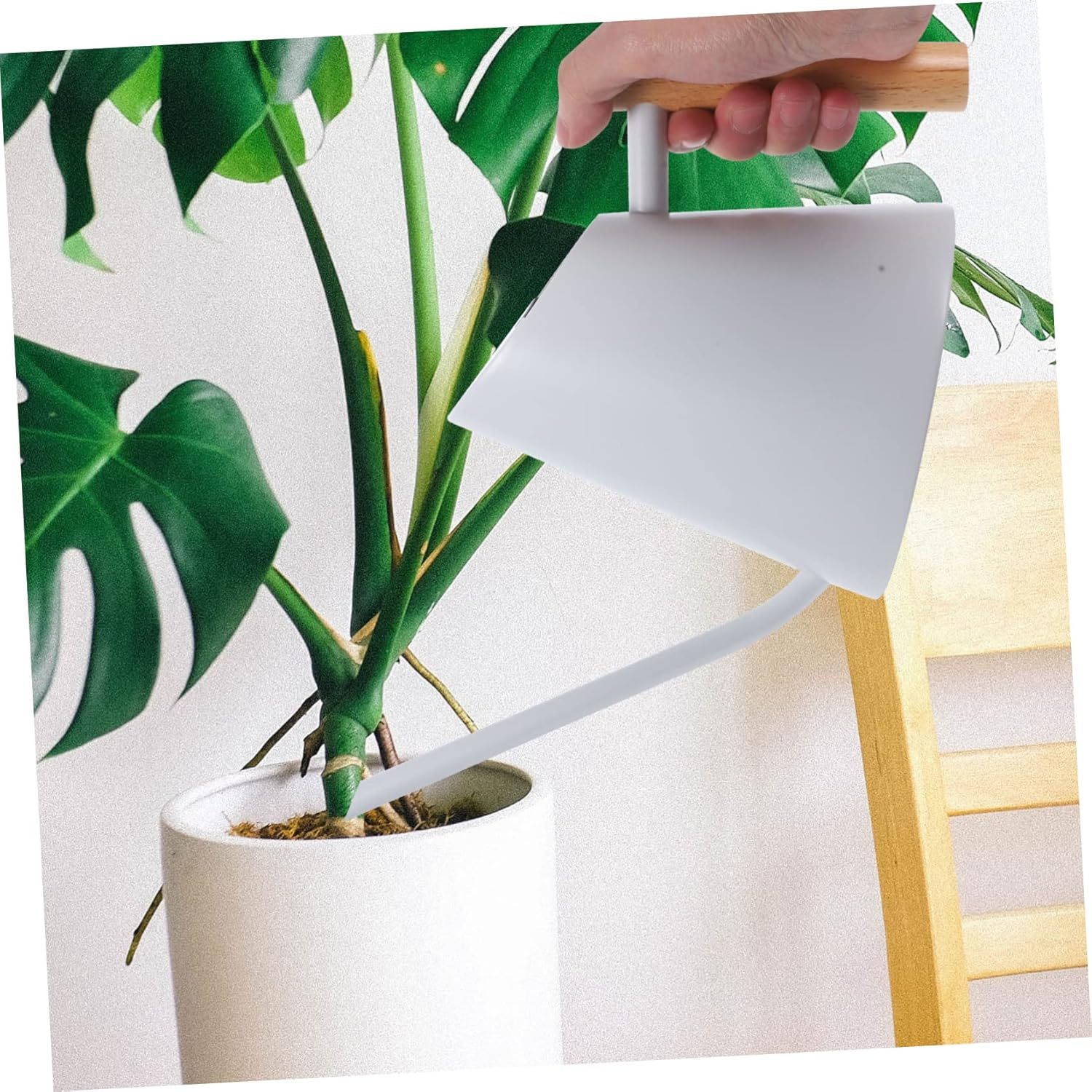 Ergonomic Handle Metal Watering Can Stainless Steel Kettle for Indoor Gardening image number 2