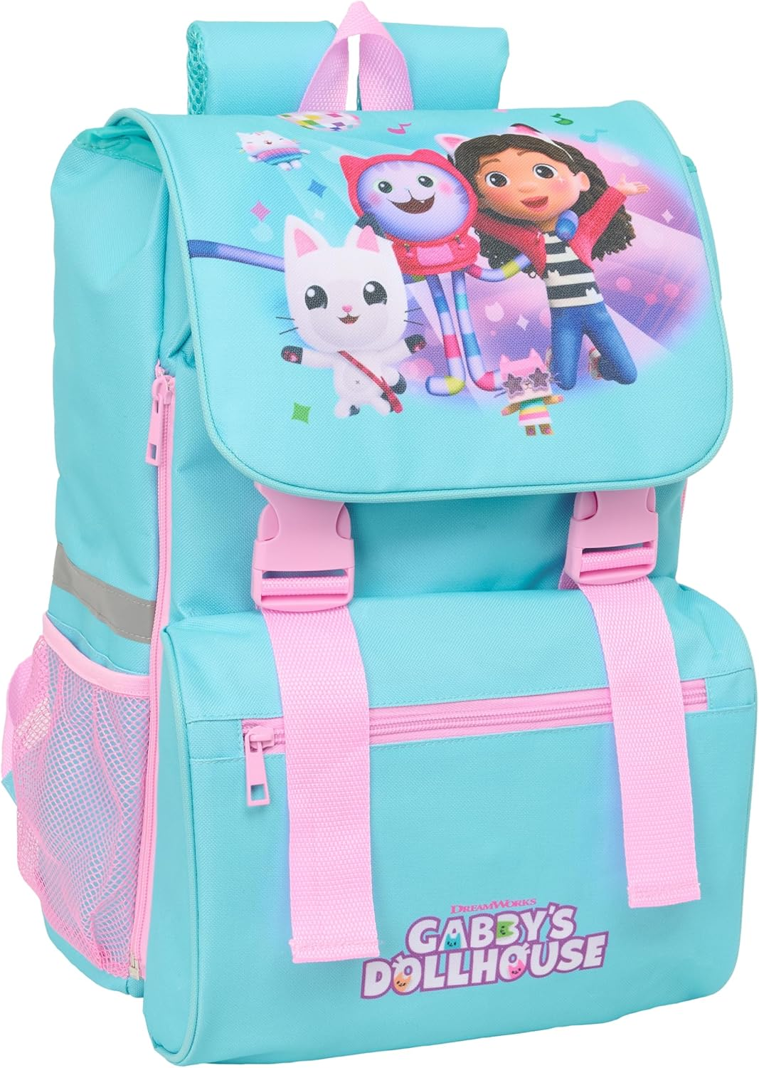 GABBY'S DOLLHOUSE Children'S Backpack, Extendable, Easy Care, Ideal for Children of Different Ages Comfortable and Versatile, Quality and Resilience, 28.5 X 15 X 41 Cm image number 2