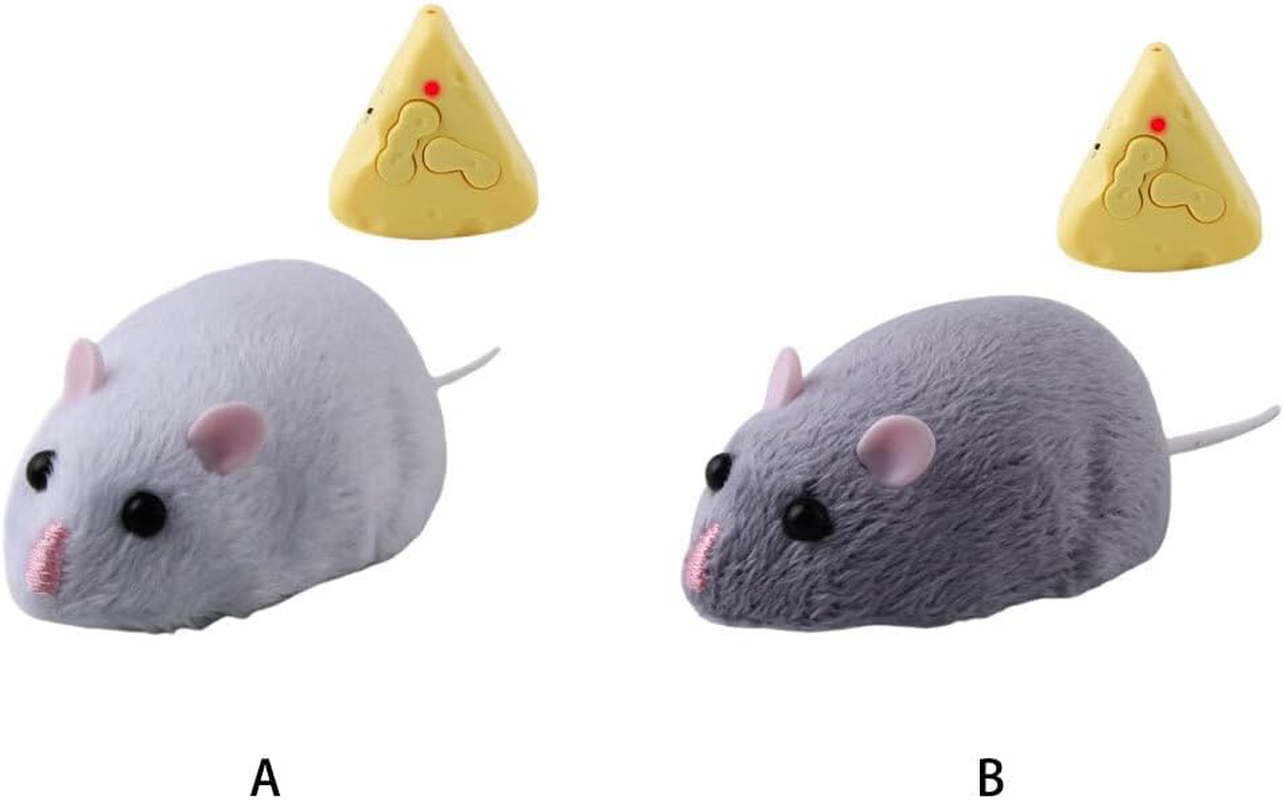 For Cat Remote Controlled Mouse Toy for Active Play Providing Good Companion for Cats ABS Pet Supplies Novelty Toy Toys, Grey White - Lilac Colour image number 6