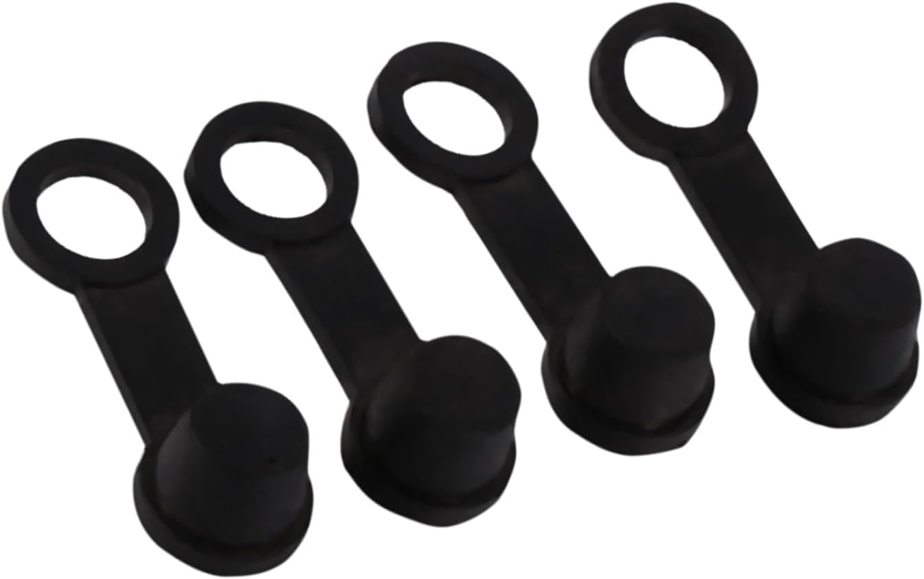 Motorbike Sturdy Brake Bleed Nipple Cap Dust Cover, Pack of 4, Fits 8Mm Screws on Cars and Motorcycles image number 2