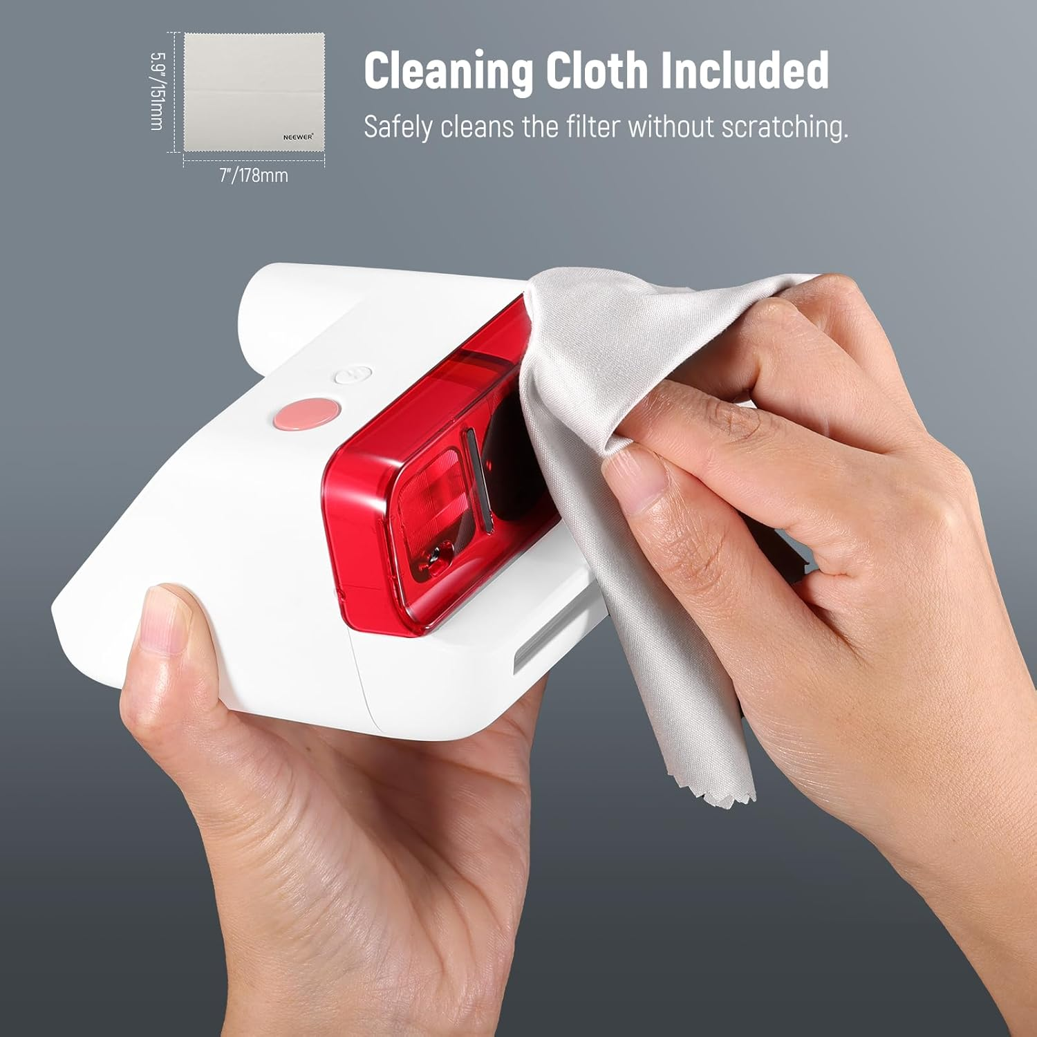 NEEWER Lens Filter Set Compatible with Polaroid Go Camera, 3 Pack Snap on Color Gel Filter Accessories Kit (Red, Blue, Orange) for Creative Photography, FL-B18 image number 1