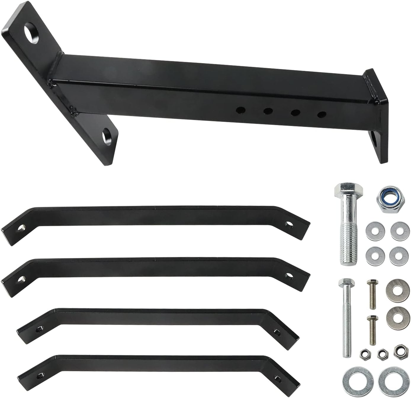 Lawn Tractor Trailer Hitch for Lawn Mower and Garden Tractor - Iron Construction, Compatible with 3/4" Shank or Smaller Trailer-Hitch Balls - Installation Instructions Included image number 1