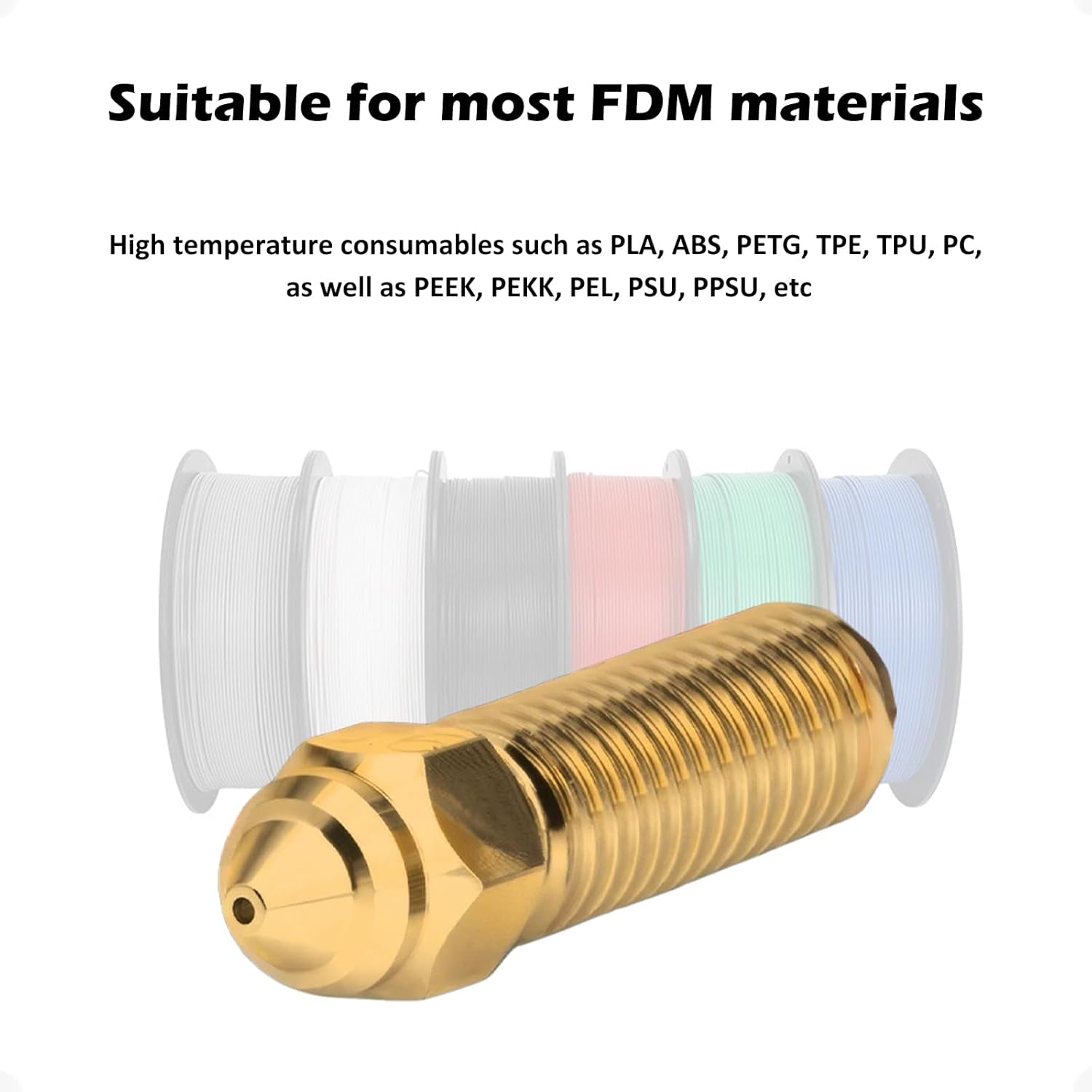 Ender 3 V3 SE Hardened Steel High Speed Nozzle Kit, 3D Printer High Temperature Nozzle
