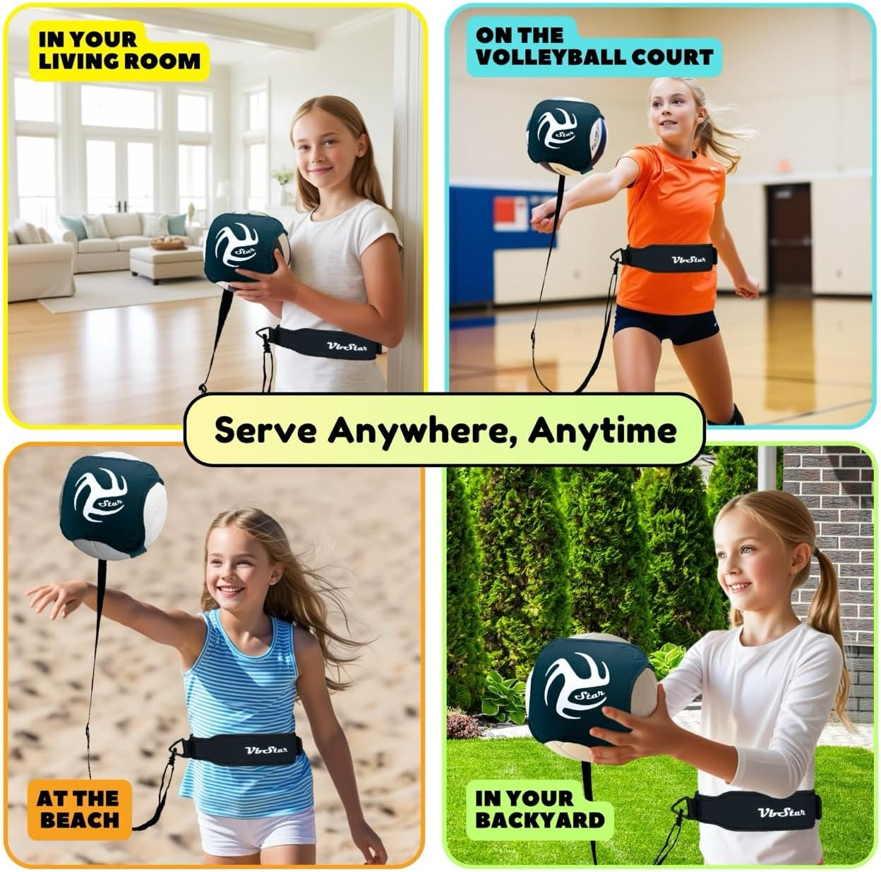 Volleyball Training Equipment Aid - Practice Your Serving, Setting & Spiking with Ease, Great Solo Serve & Spike Trainer for Beginners & Pro, Perfect Volleyball Gift, Choose the Right Bundle for You image number 5