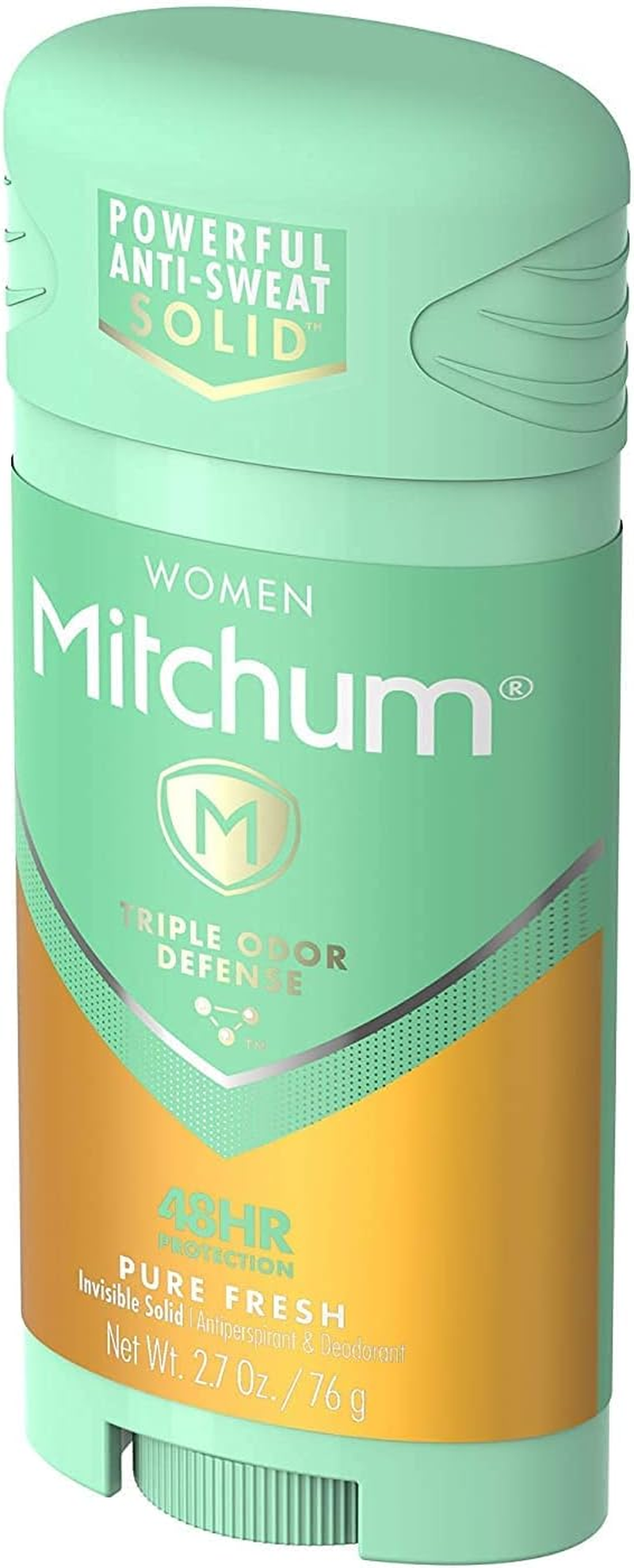 Mitchum Women Triple Odor Defense Invisible Solid 48HR Antiperspirant & Deodorant, Pure Fresh, 2.7 OZ - 6 Pack image number 4