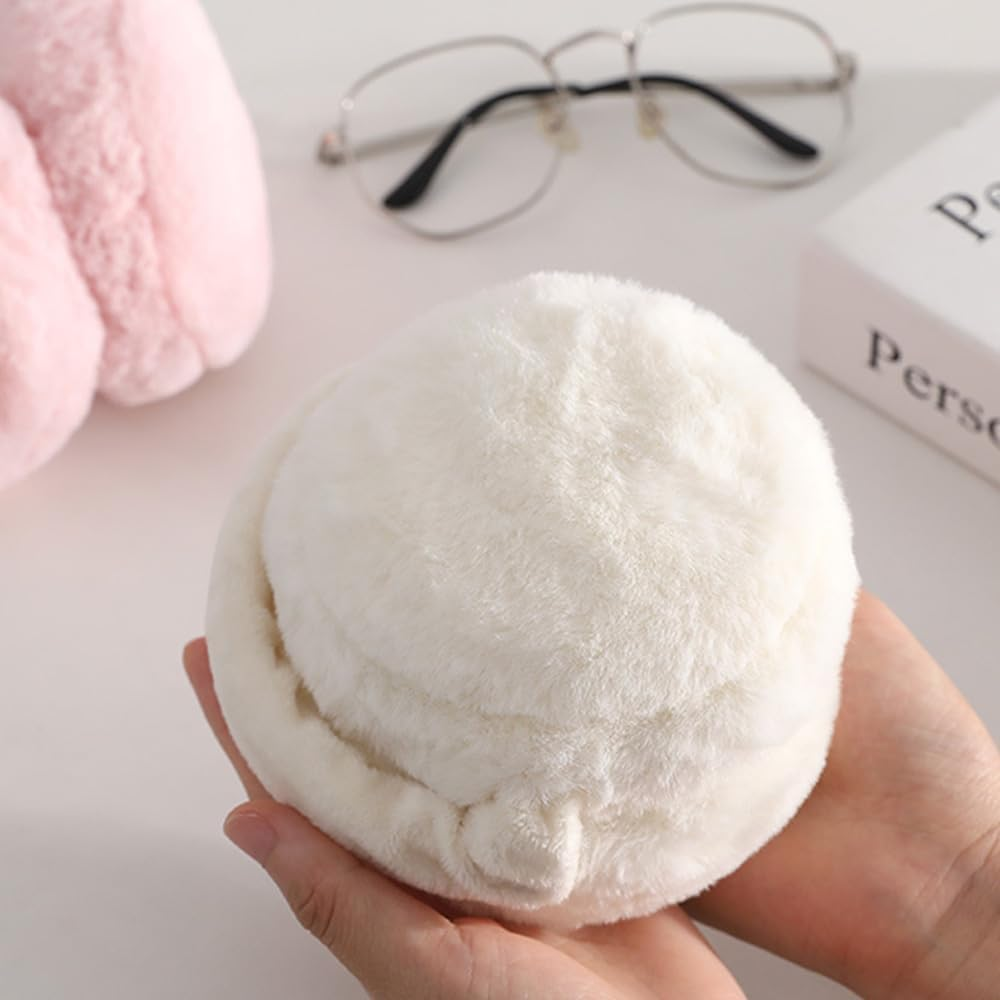 Earmuffs Women Fluffy Ear Muff Ear Warmers Winter Warm Plush Earmuff Foldable Unisex image number 4