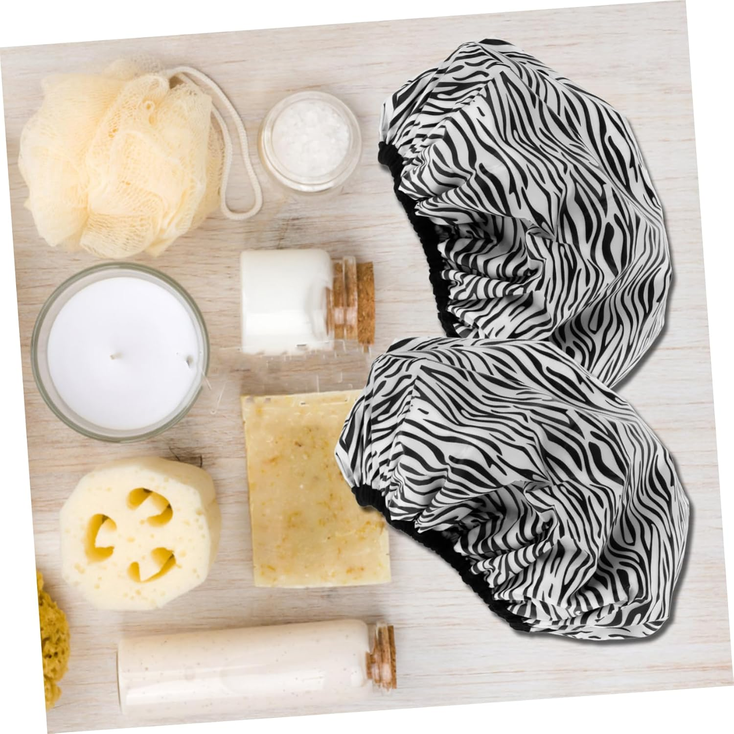 2Pcs Tin Foil Hair Coloring Caps Double-Layer Thermal Hair Oil Treatment Caps Waterproof Anti-Static Women Salon image number 4