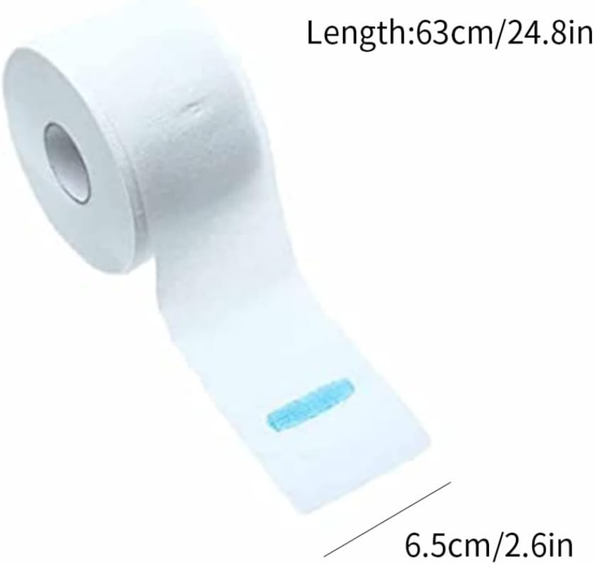 Salon Neck Paper, Disposable Neck Strips Disposable Hair Neck Protection Paper Broken Hair Preventing Salon Barber Paper, Disposable Stretch Choker Paper image number 4