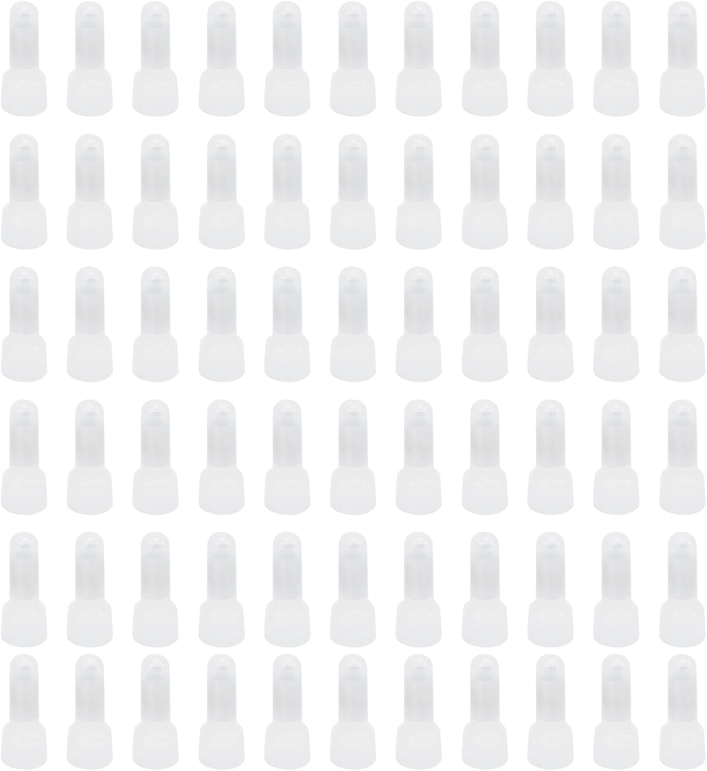 Baxnore 1000 Pcs Closed End Terminal, Nylon Transparent Crimping Cap Wire Cable Connector Kits, Closed End Crimp Connector for Car Audio Electrical Equipment (CE1) image number 6