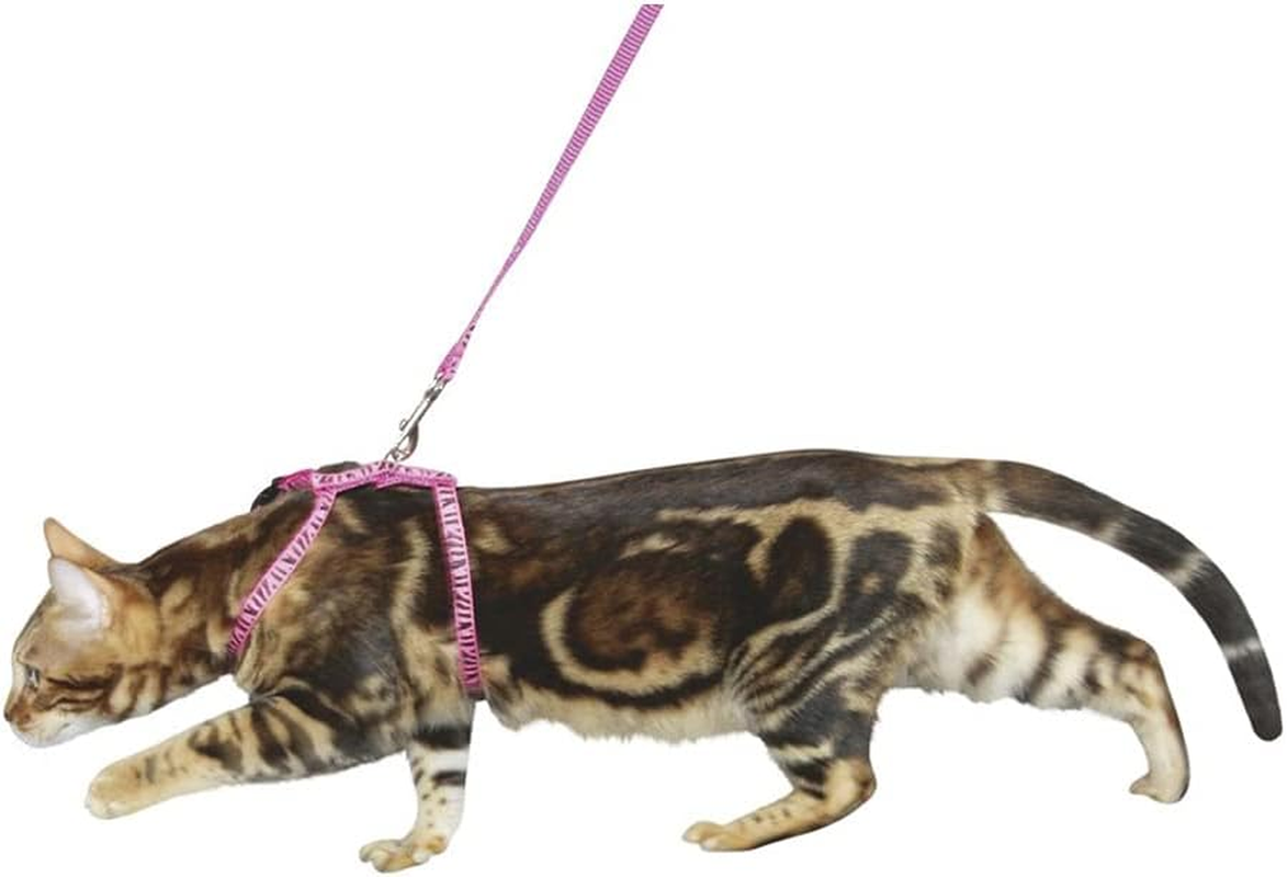 Kerbl Cat Harness with Leash, 120 Cm X 10 Mm, Pink