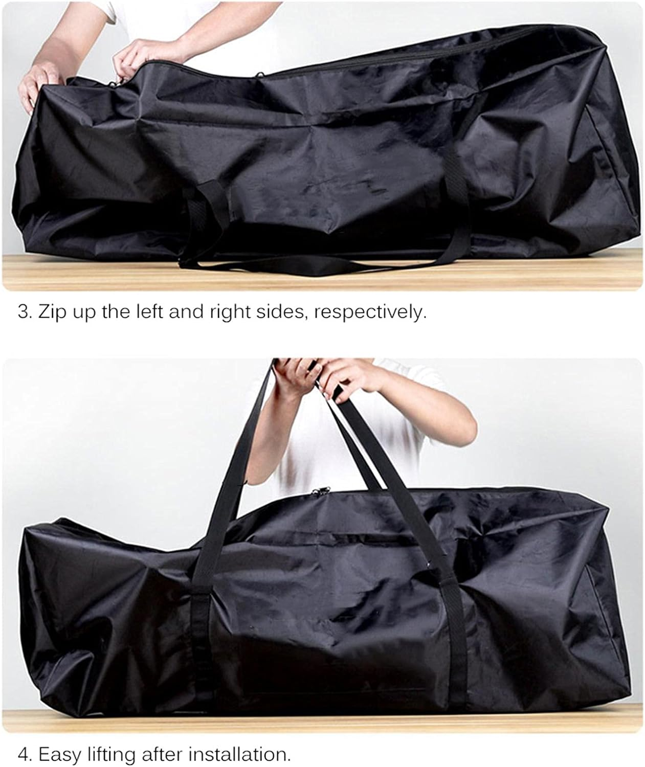 Scooter Carrying Backpack - Scooter Bag Storage Covered | Portable Scooter Carry Bag with Shoulder Strap, Waterproof Oxford Carrying Bag Folding Storage Bags Covers for Outdoor Travel Riding Commuting image number 5