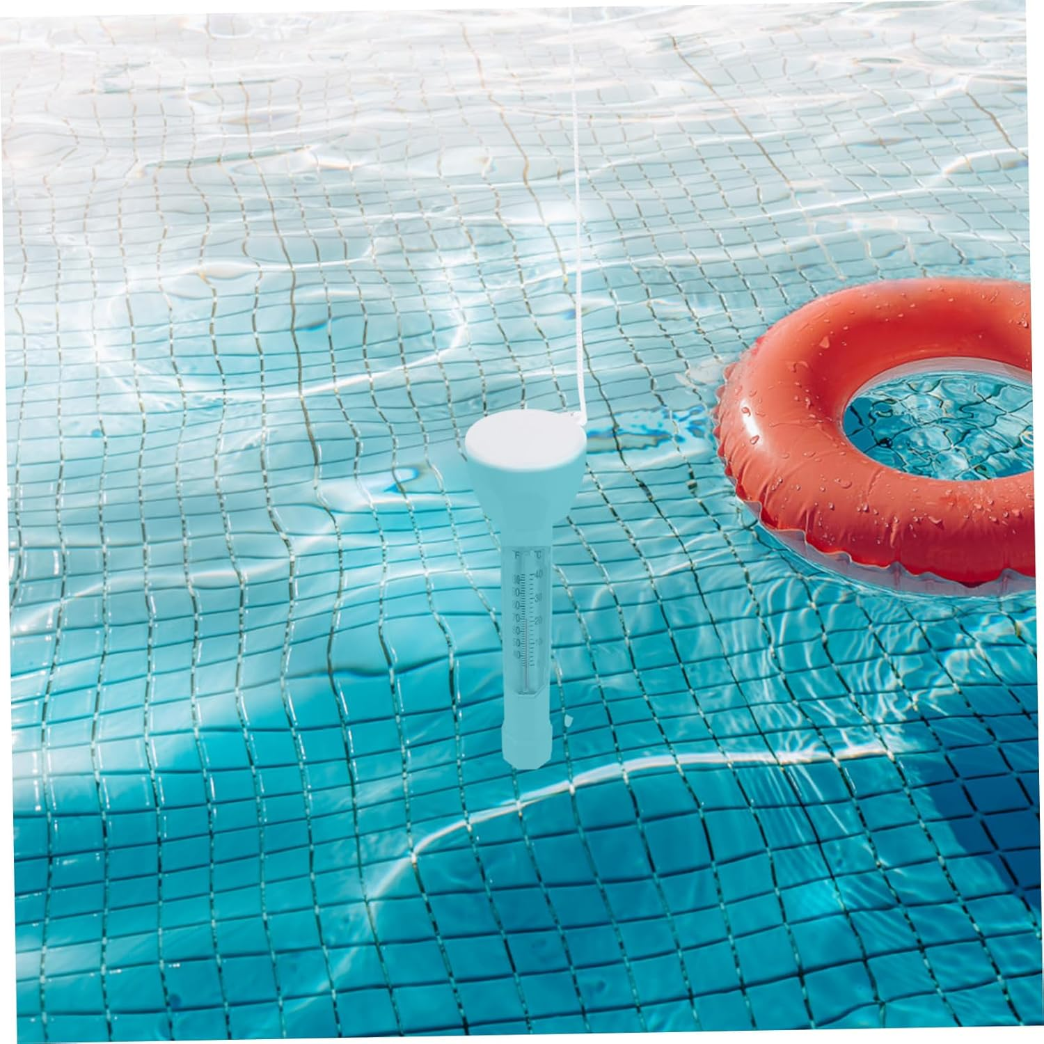 BESPORTBLE Floating Pool Thermometer Dual Display Fahrenheit Celsius Lightweight Accurate Water Temperature Gauge for Swimming Pools Spas Ponds Bath Maintenance Tool image number 3