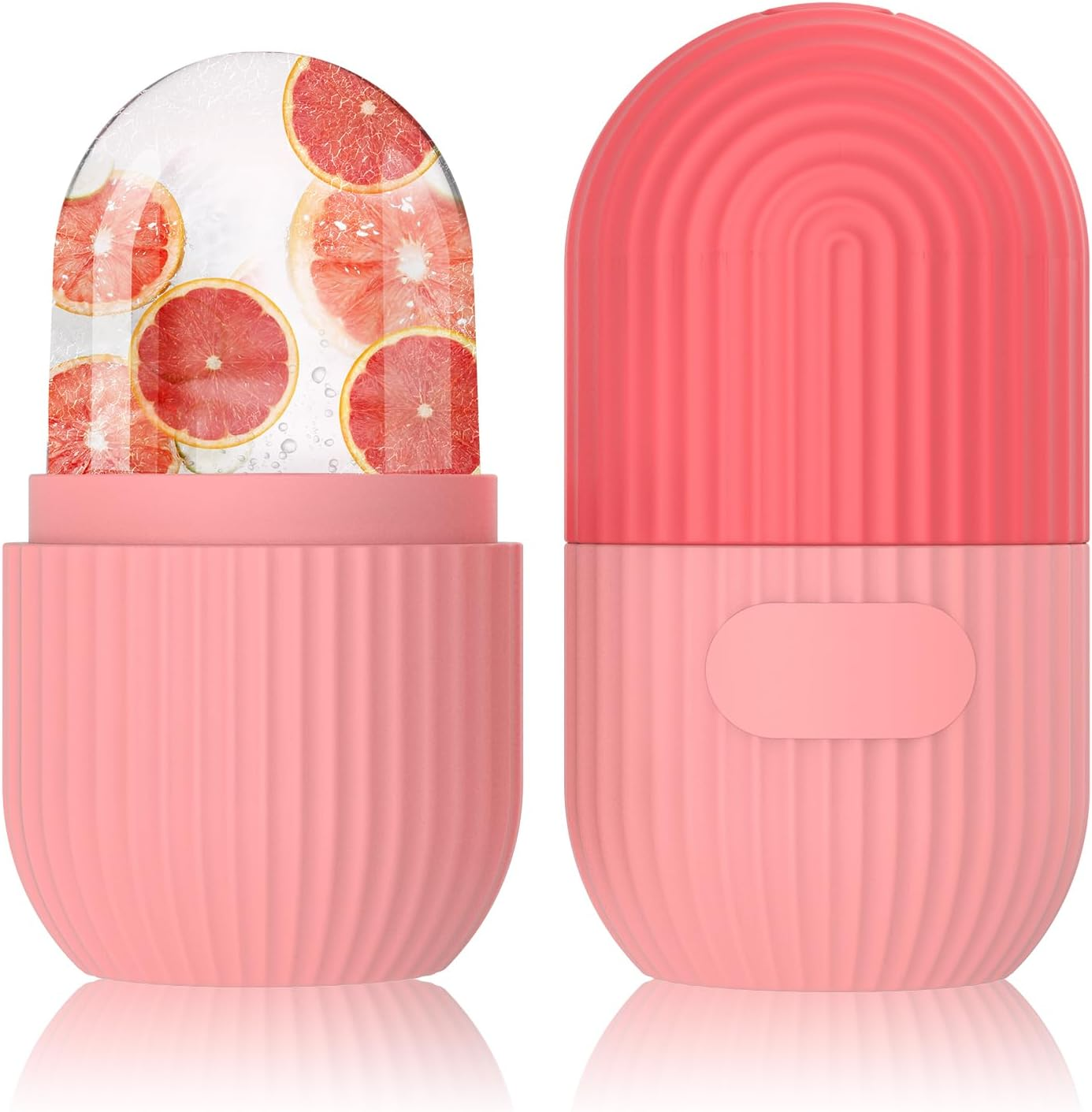 Geeric Ice Face Roller, Silicone Ice Facial Rollers, Cube Face Contour for Eyes Neck, Beauty Facial Massage Roller Remove Dark Circle Pore Shrink Face Roller Skin Care Tools (Purple)