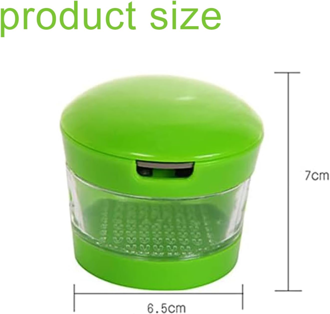 WEZCHUGHAOL Garlic Chopper - 3-In-1 Mini Garlic Mincer Crusher with Twister Handle, Kitchen Gadget for Fast Dicing, Slicing and Grinding, Easy-Clean Design for Garlic, Onions