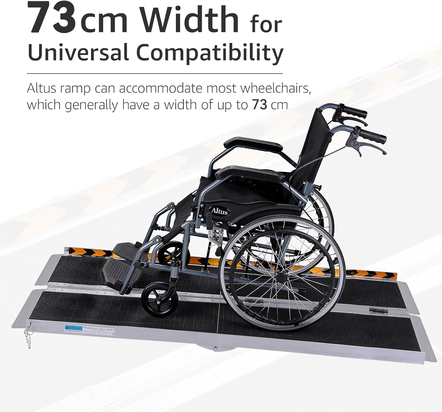 Altus 152CM 5FT Ramp Aluminum Folding Wheelchair Ramp image number 3