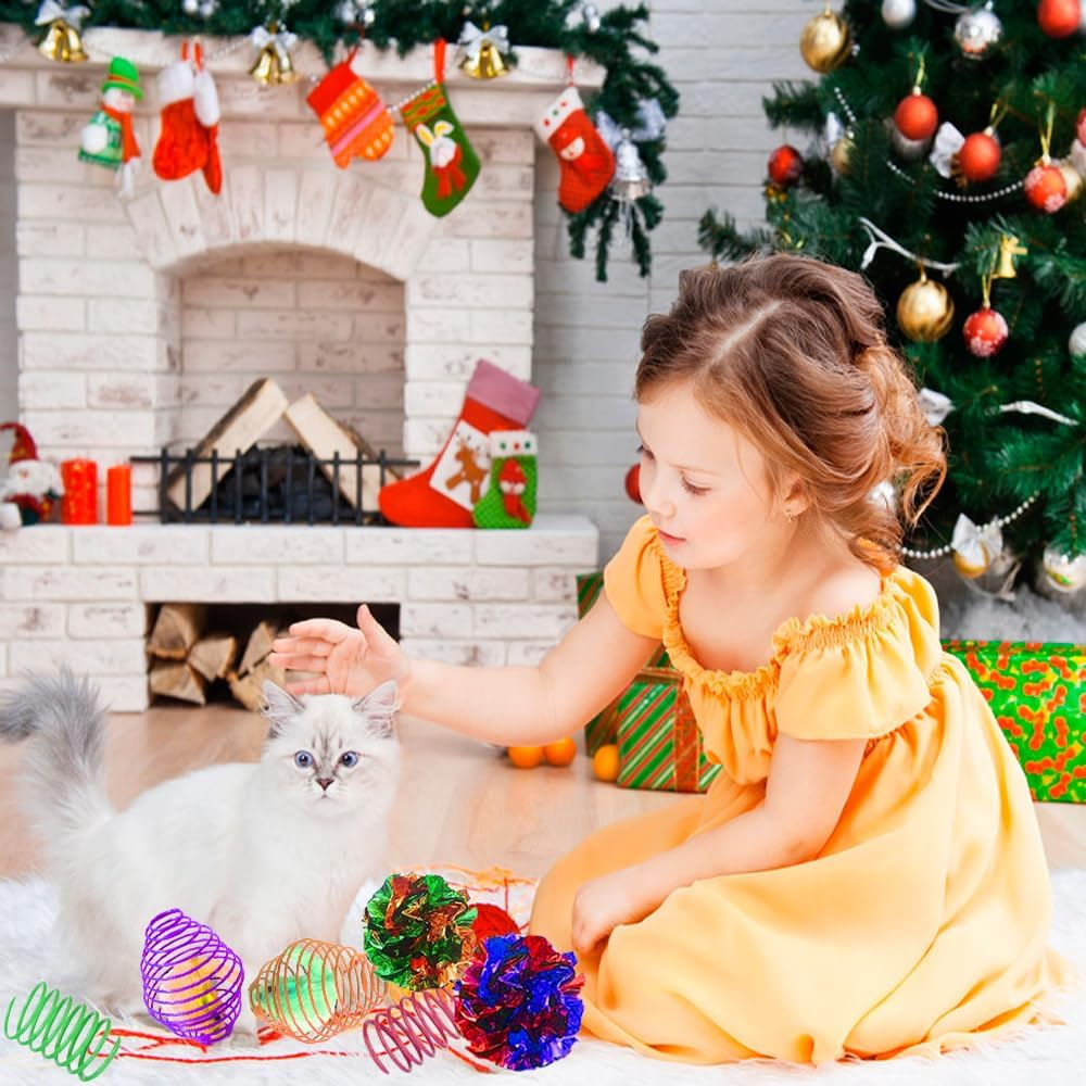 Fejapa 16 Pack Cat Mice Toys Set