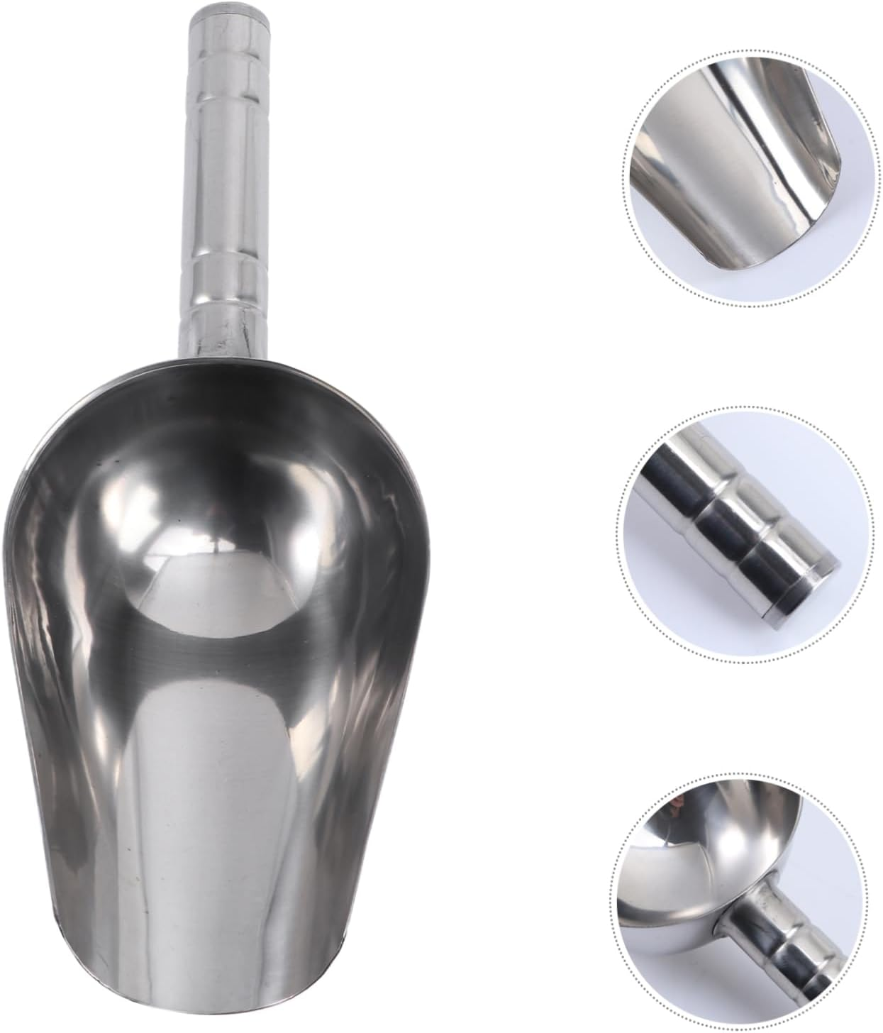 Garneck Stainless Steel Dog Food Scoop - 1 Cup Capacity Feed Scoop for Pet Food Storage - Durable Metal Shovel for Easy Feeding and Portion Control image number 1