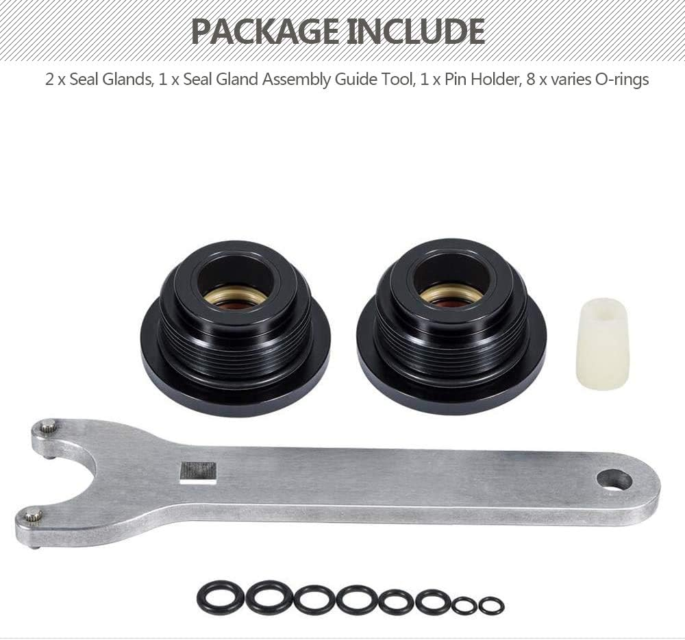 HC5345 Seal Kit - Front Mount Hydraulic Steering Cylinder Seal Kit with Pin Wrench HS5157 Fit for HC5340, HC5341, HC5342, HC5343, HC5344, HC5345, HC5346, HC5347, HC5348, HC5358, HC5365 and More image number 1