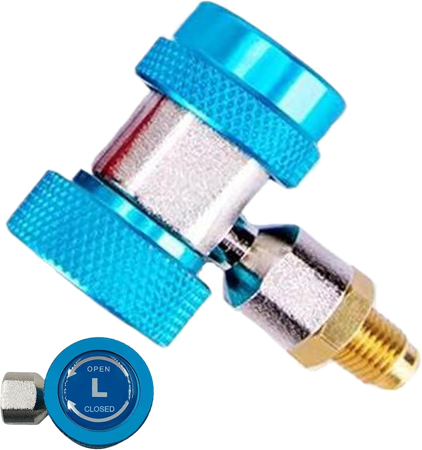 R134A Quick Coupler Adapters | Quick Connectors for Car AC Systems | Leak-Proof High Efficiency Precise Connector for Car Auto RV with Easy Installation and Performance