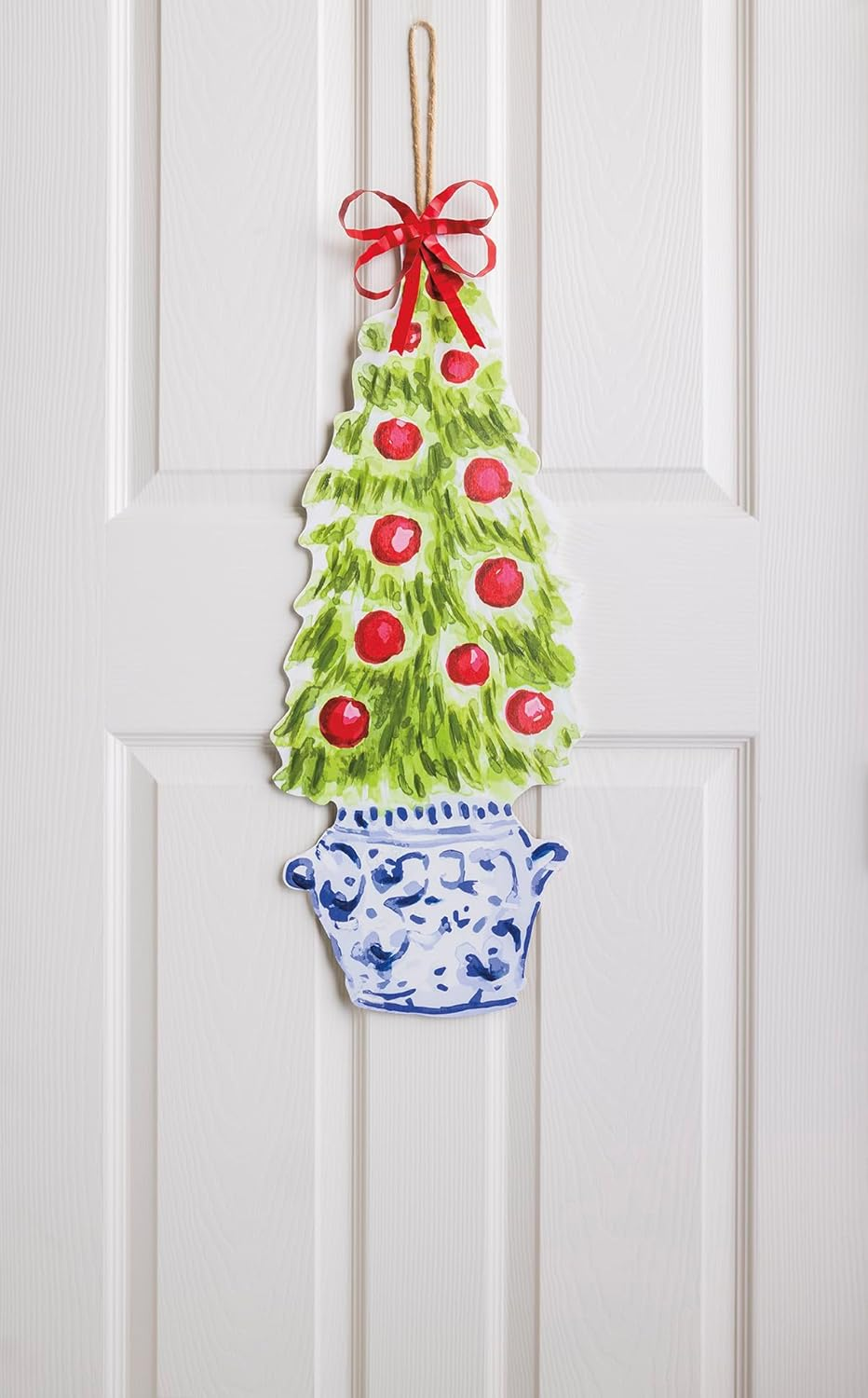 Mud Pie Christmas Tree Door Hanger image number 1