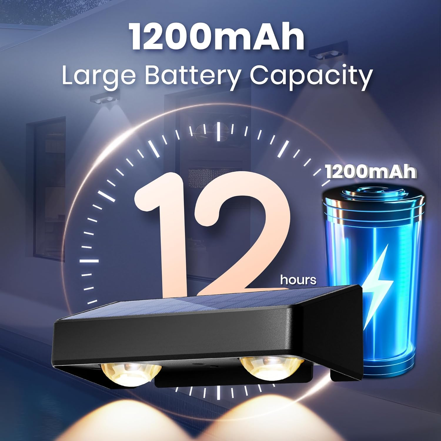 Solar Fence Lights Outdoor, 9 Fixed Colors ＆ Color Changing Fence Solar Lights Outdoor Waterproof IP65, LED Deck Lighting for Wall Step Patio Railing Pool Backyard Porch(4 Pack)