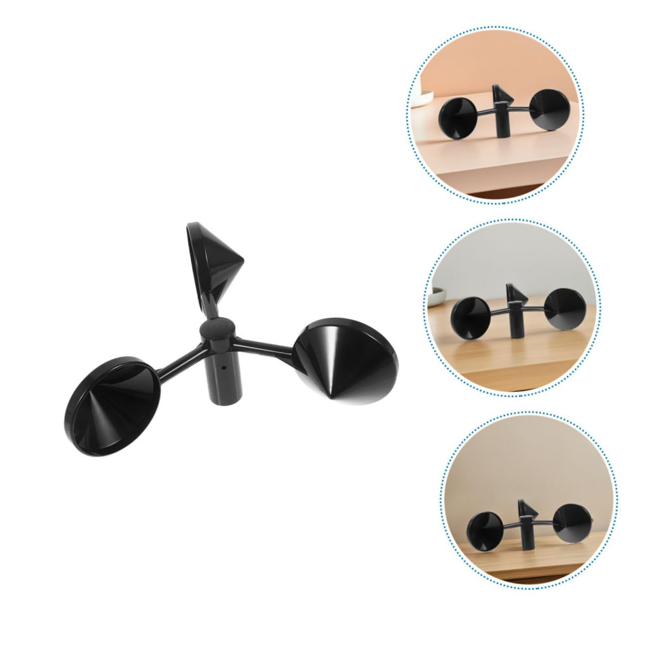 Bestonzon 3Pcs Wind Measurement Cups Replacement for Handheld Anemometer Outdoor Wind Speed Meter Accessory for Accurate Airflow Monitoring in Meteorological and HVAC Applications image number 1