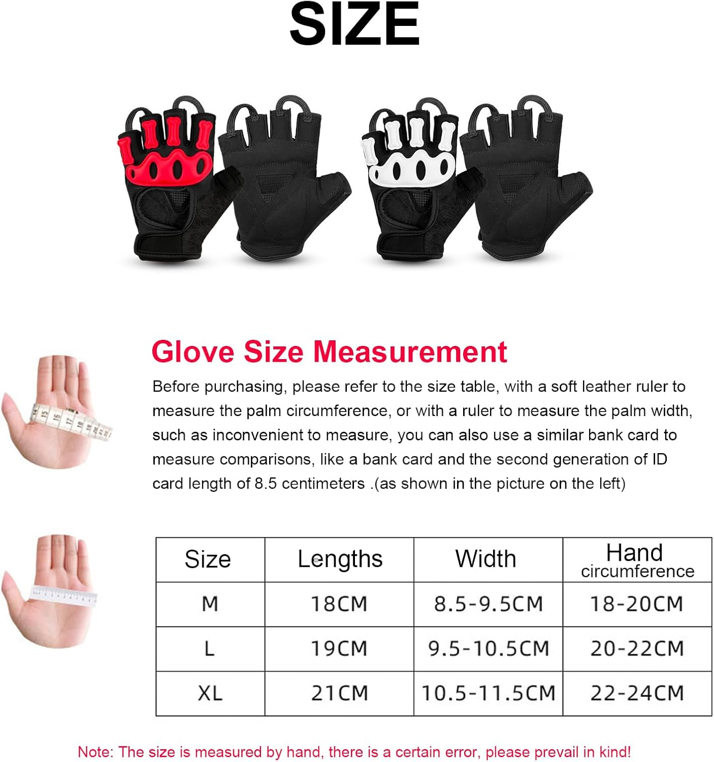 Fingerless Cycling Gloves, Padded Half Finger Cycling Gloves, Anti-Slip Shock-Absorbing Breathable Mountain Bike Gloves for Men Women Outdoor Sports image number 6