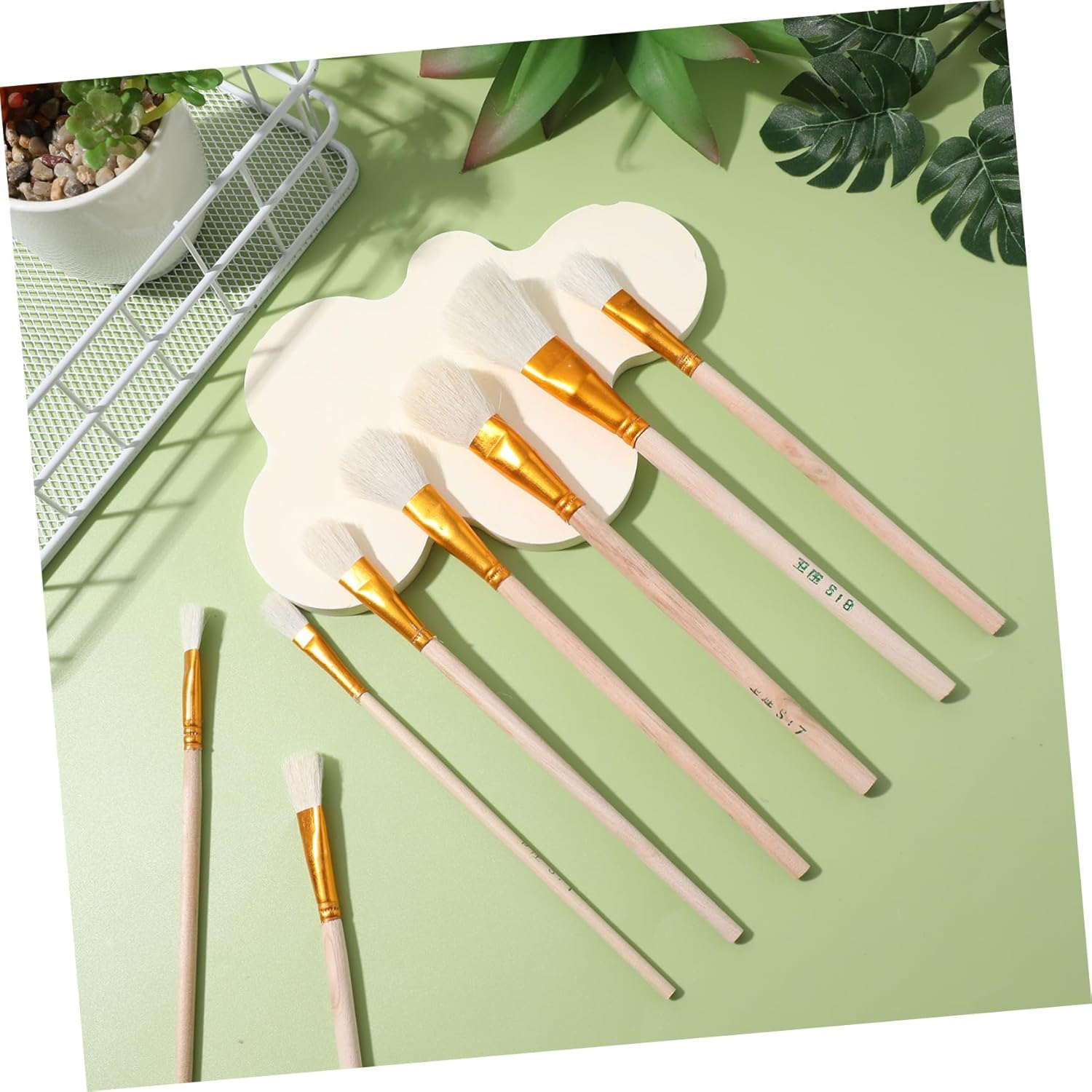 Sosoport 8Pcs Pollinator Pen Hand Pollination Brush Tools for Flower Fruit Tree Pollination Outdoor Gardening Supplies