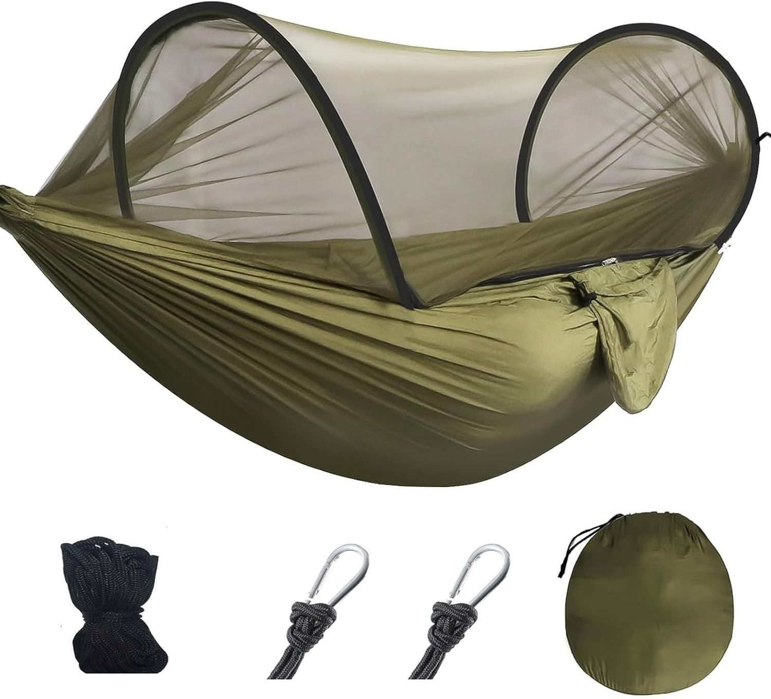 MODY RODY Portable Camping Hammock with Mosquito Net, Double Hammock for Camping 2 Person Adults, Best for Outdoor Backpacking